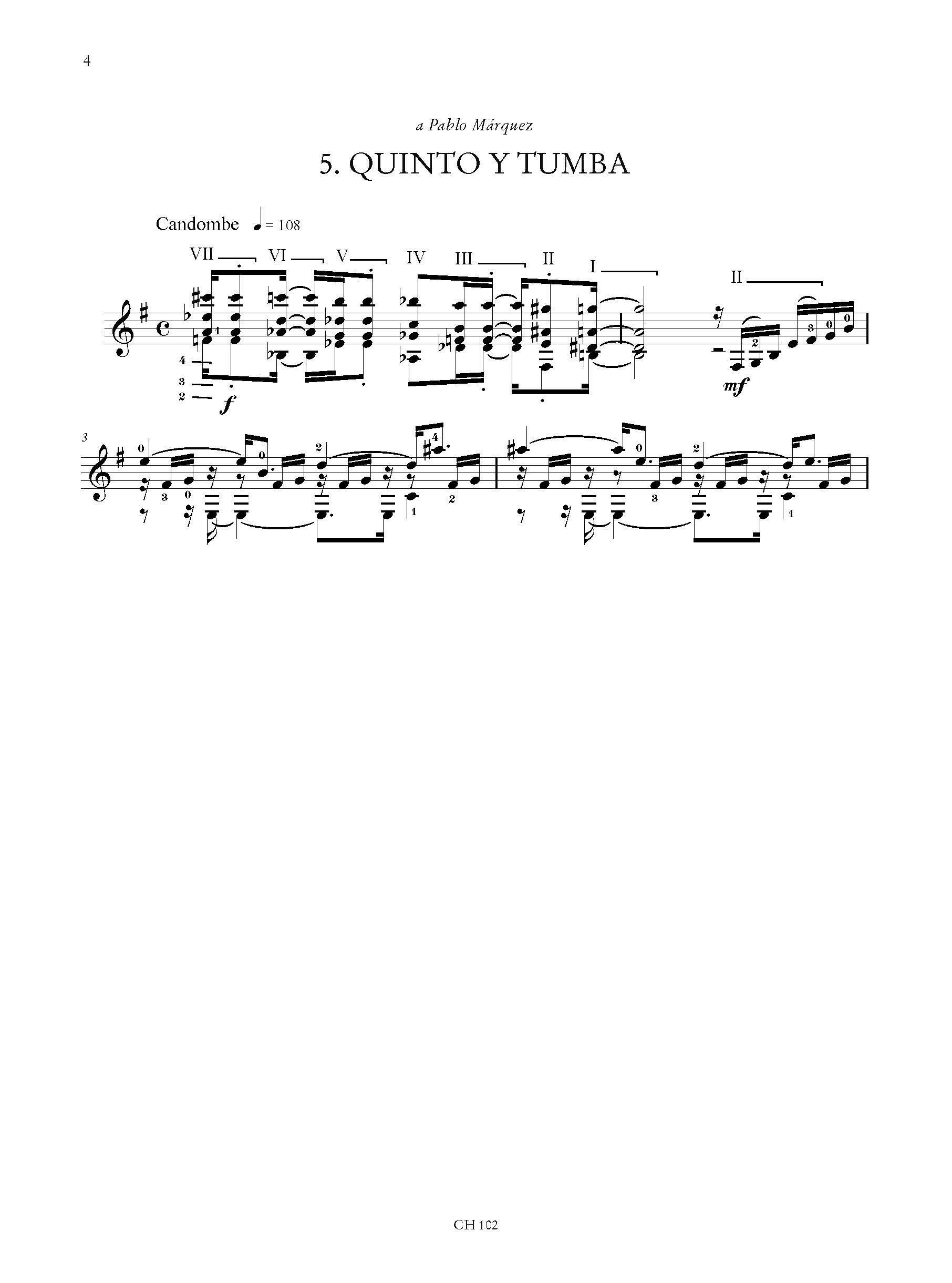 Jorge Omar Kohan - 5 Estudios Tangueros per Chitarra (2006) – Bild 3