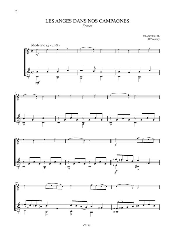 Christmas Carols - 20 facili arrangiamenti per Flauto e Chitarra – Bild 6