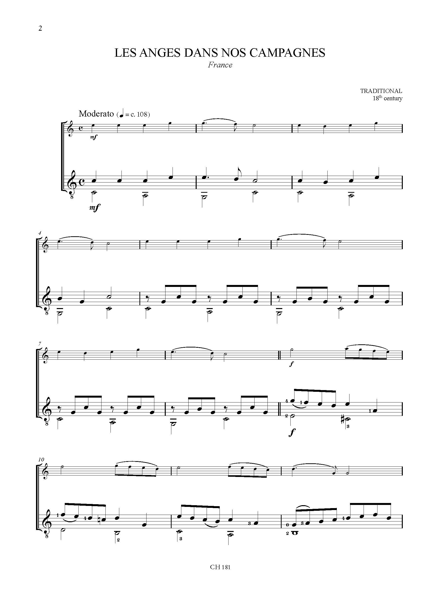 Christmas Carols - 20 facili arrangiamenti per Flauto e Chitarra – Bild 6