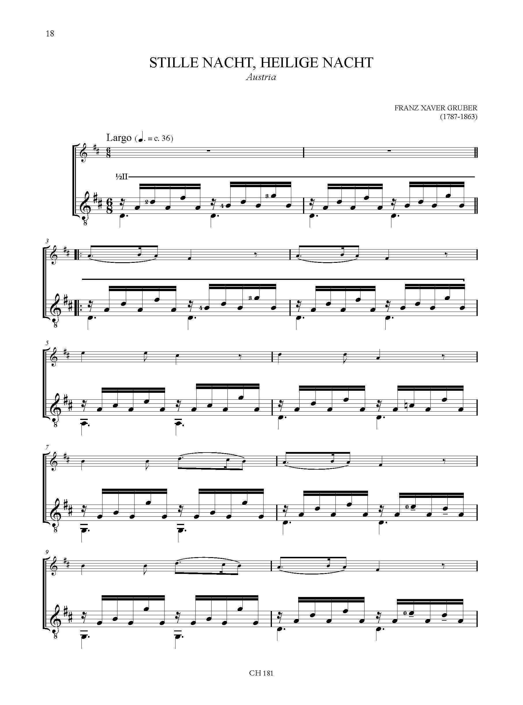 Christmas Carols - 20 facili arrangiamenti per Flauto e Chitarra – Bild 4