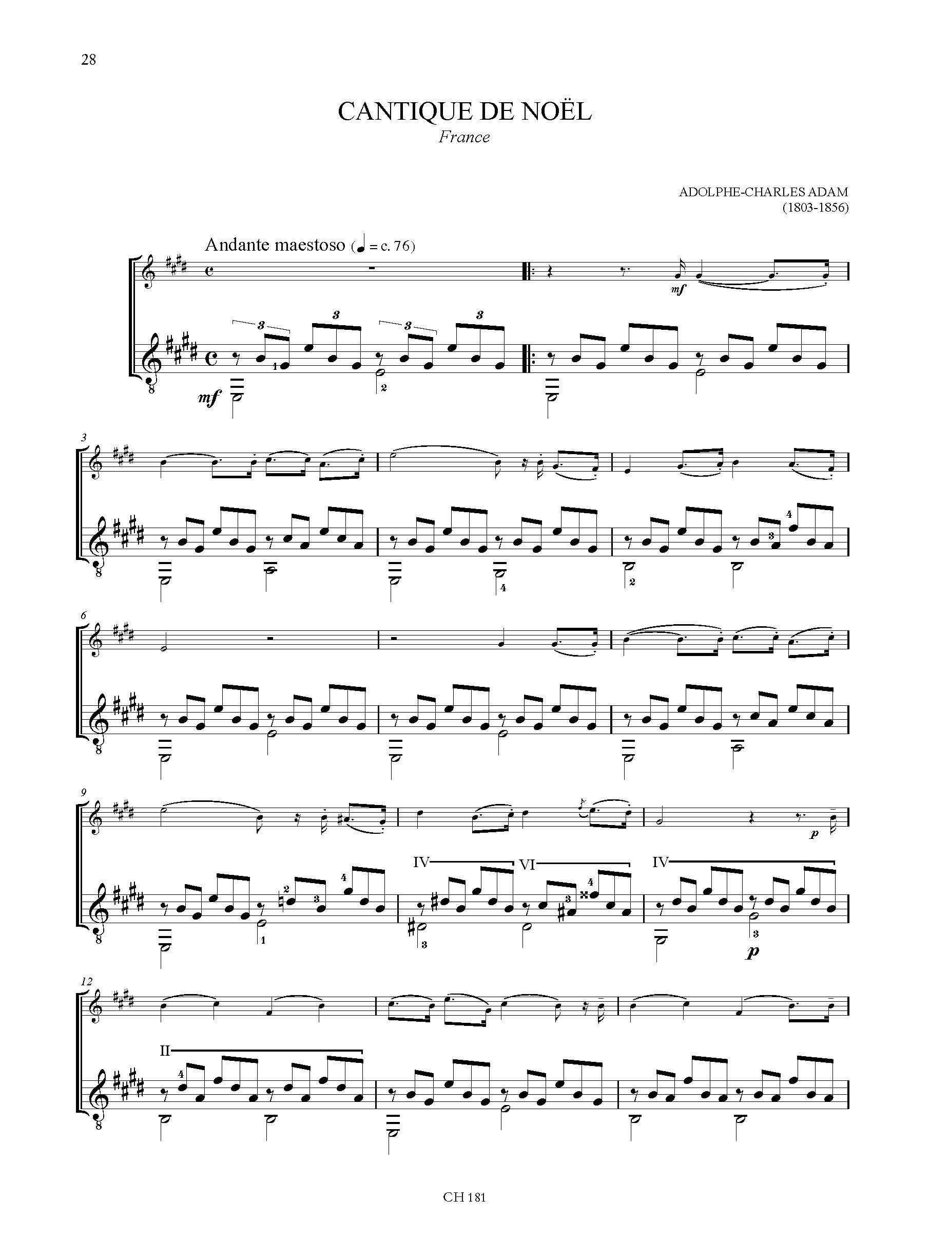 Christmas Carols - 20 facili arrangiamenti per Flauto e Chitarra – Bild 3