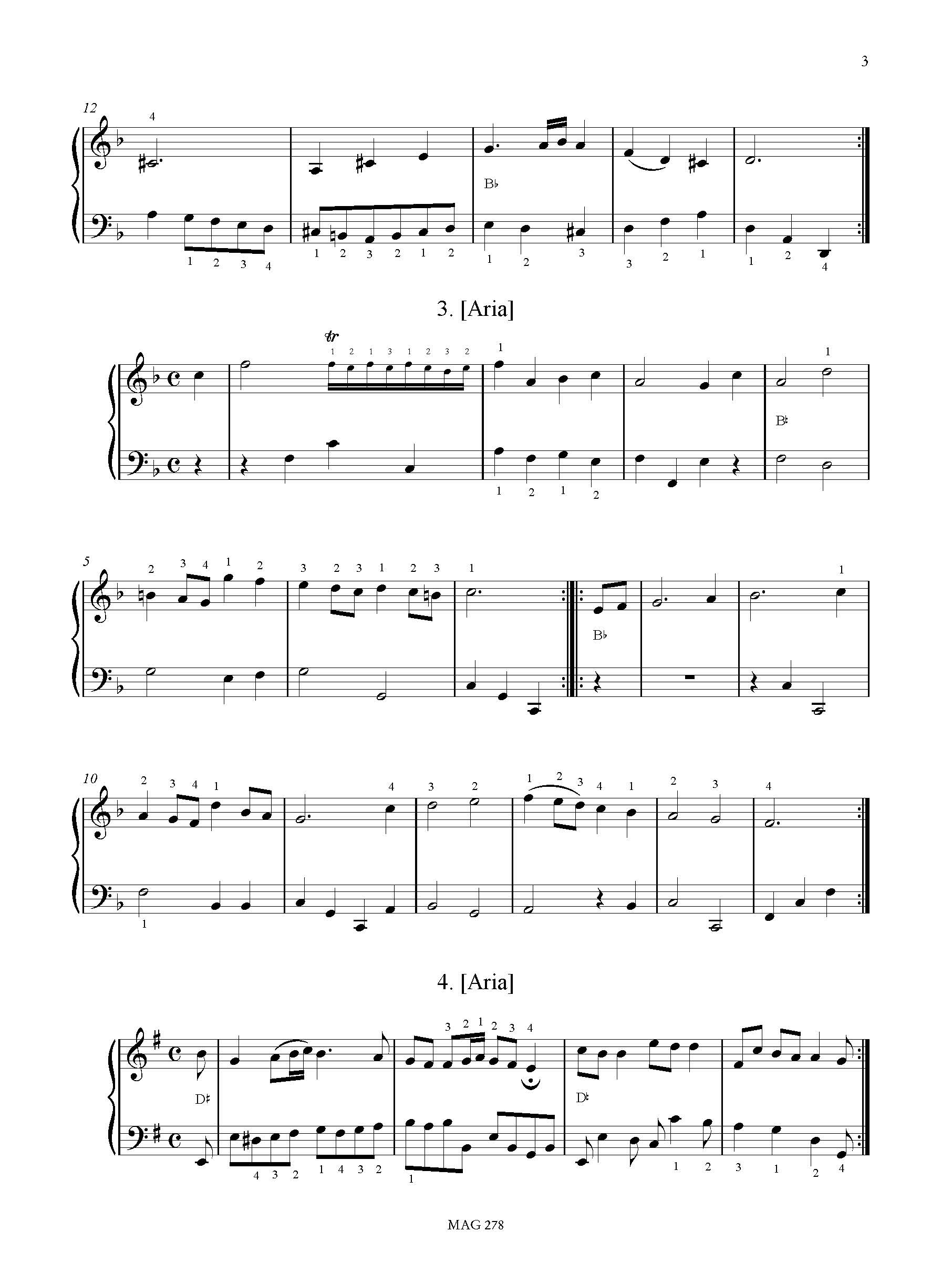 J.S. Bach - Beginning with Bach. 12 Pezzi facili dal “Quaderno di Anna Magdalena” per Arpa – Bild 3