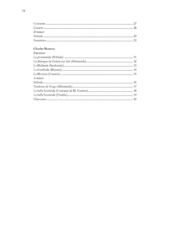 Antologia di pezzi francesi del sec. XVII per Liuto Barocco - Vol. 3 – Bild 3