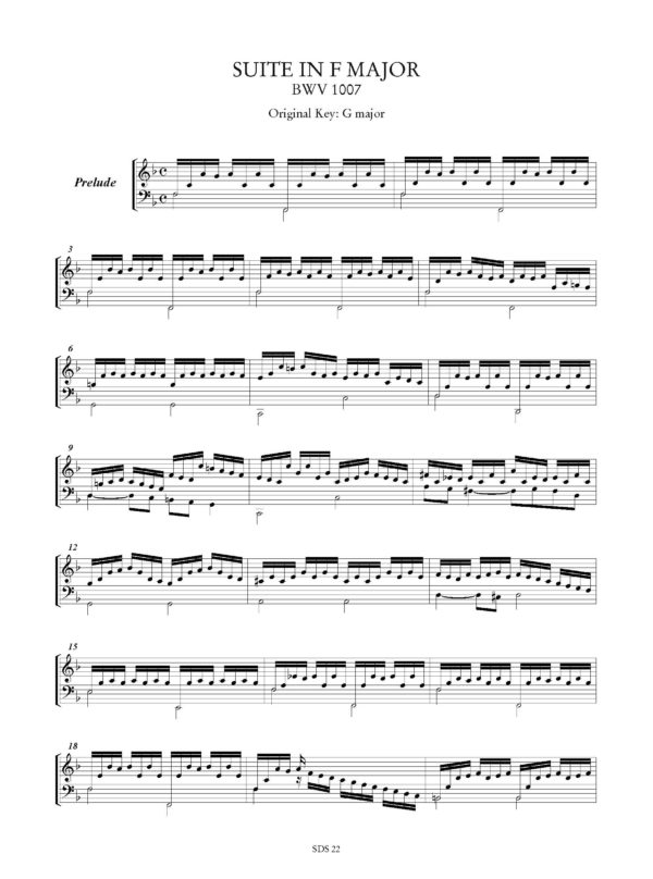 Johann Sebastian Bach - Suites per Violoncello (BWV 1007-1012) trascritte per Arciliuto (intavolatura e notazione moderna) – Bild 2