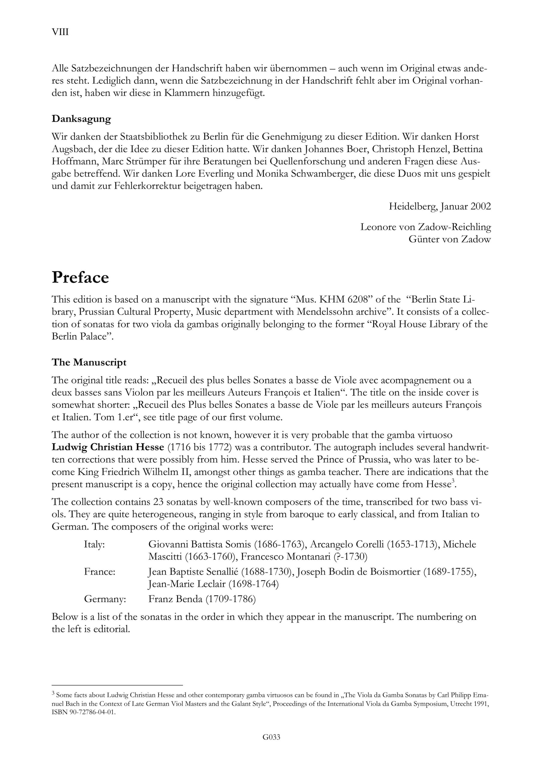Anonym (Berlin 18. Jh.) Königliche
Gambenduos - 23 Sonaten von französischen und italienischen Komponisten des 18.
Jahrhunderts in Transkriptionen der Zeit (Sammlung M6208 der Königlichen
Hausbibliothek Berlin), für 2 Bassgamben – Bild 17