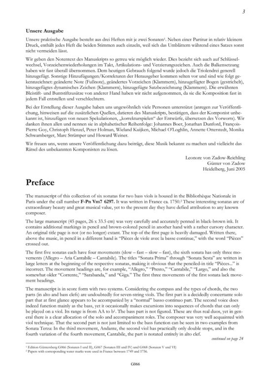 Anonym, Frankreich um 1750 Pariser Gambenduos - Sechs frühklassische Sonaten eines unbekannten Komponisten für zwei
Bassgamben - Sammlung Vm7 6297 der Nationalbibliothek in Paris