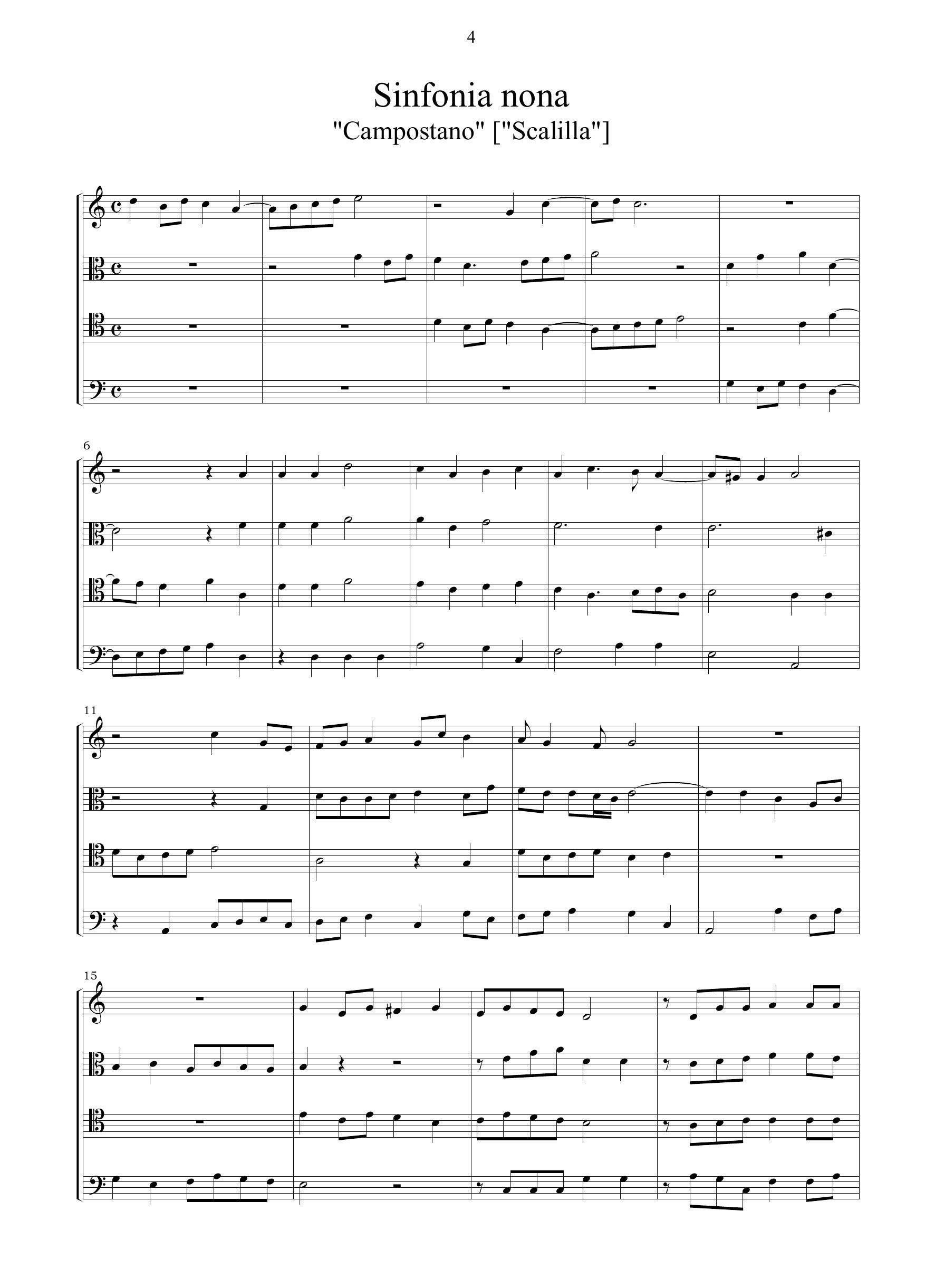 B.Montalbano - 5 Sinfonie per 4 viole da gamba (Palermo, 1629) – Bild 3