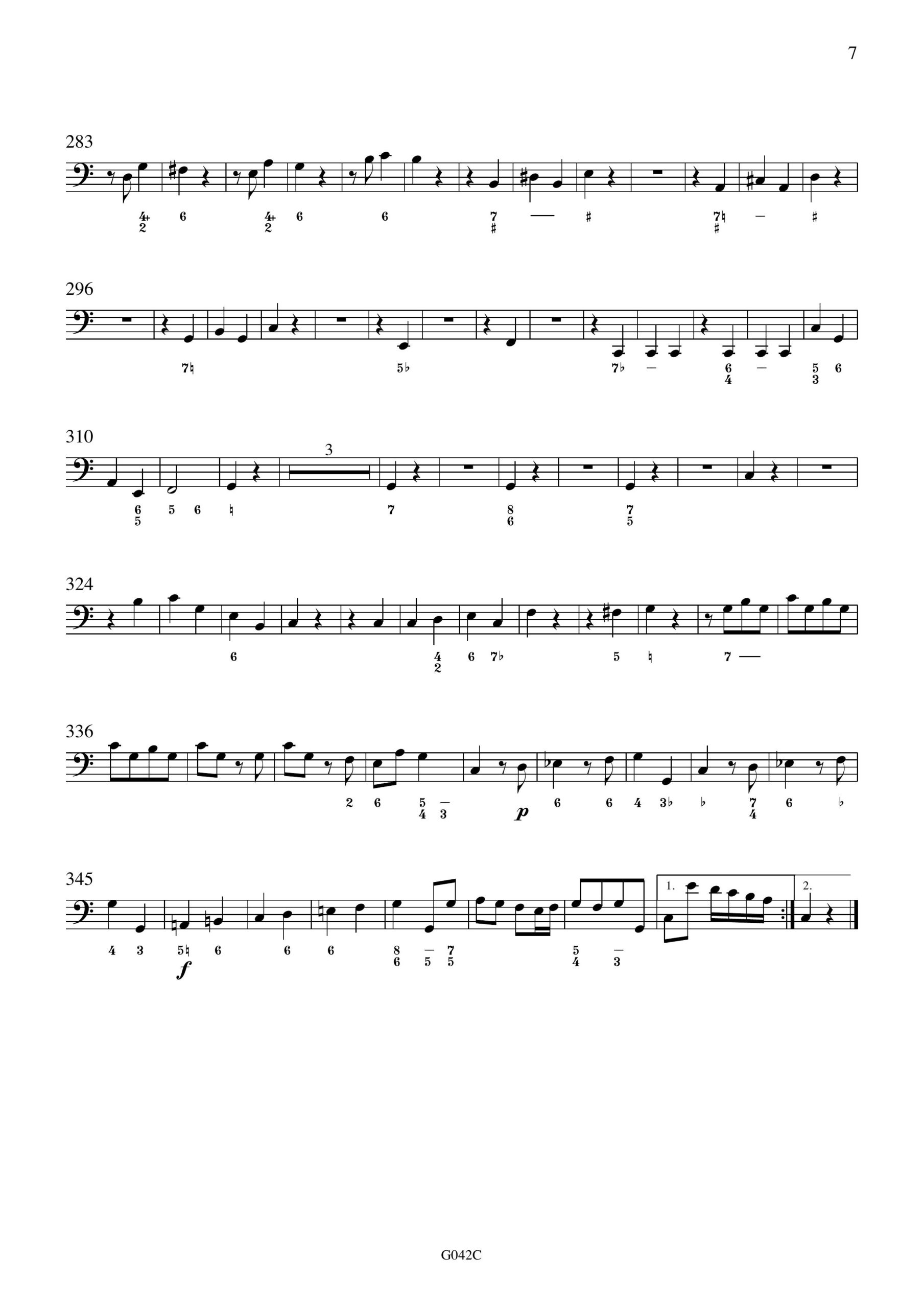 Johann Gottlieb Graun (1701/2-1771) Trio C-Dur - für Viola da Gamba, obligates Cembalo und Basso continuo – Bild 13