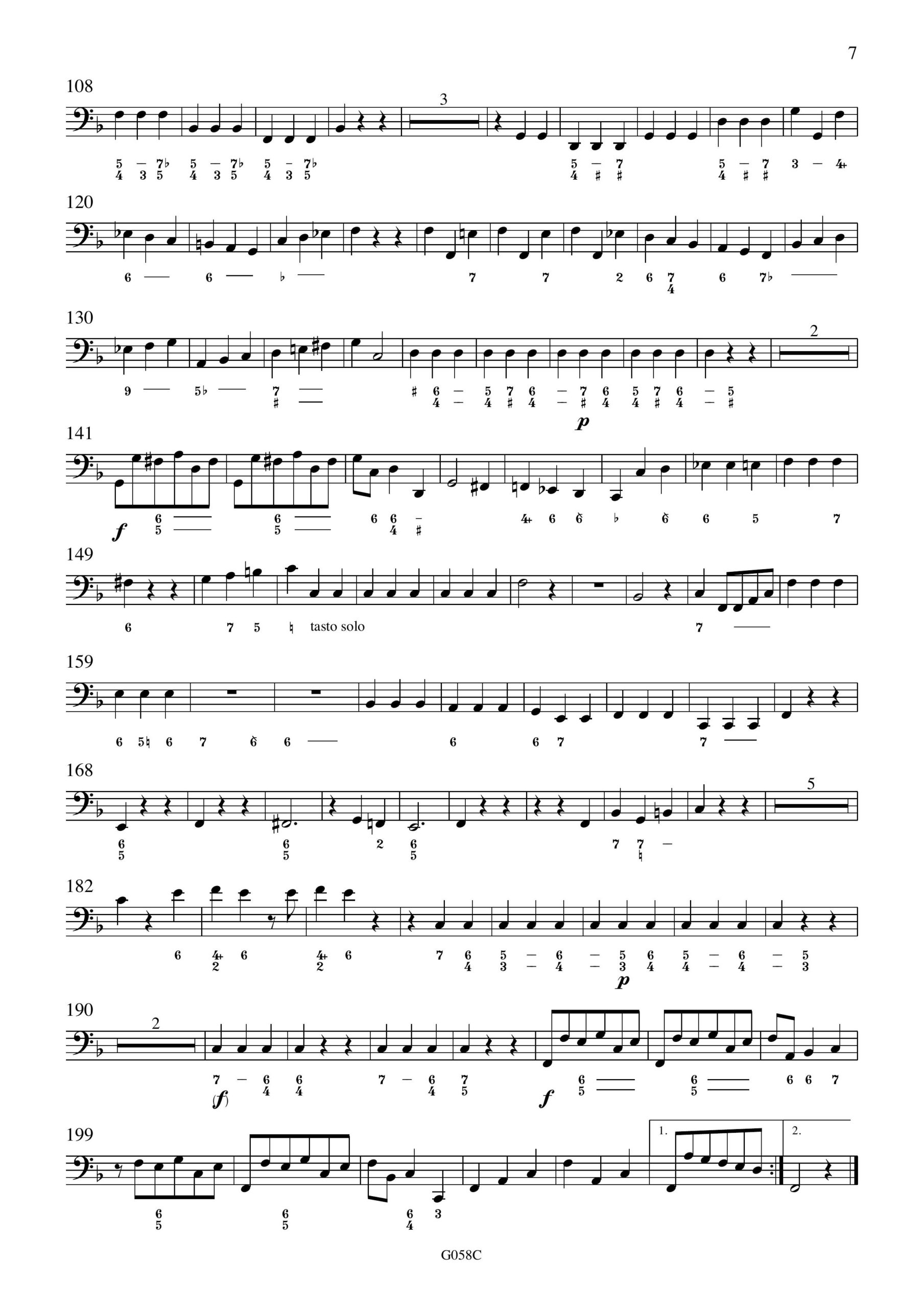 Johann Gottlieb Graun (1701/2-1771) Trio F-Dur - für Viola da Gamba, obligates Cembalo und Basso continuo – Bild 12