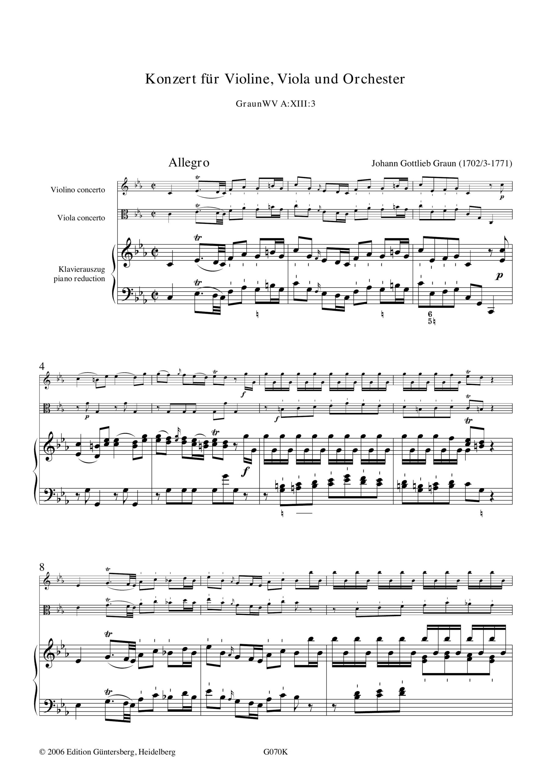 Johann Gottlieb Graun (1701/02-1771) Konzert für Violine, Viola und Orchester - Besprechungen / Reviews – Bild 6