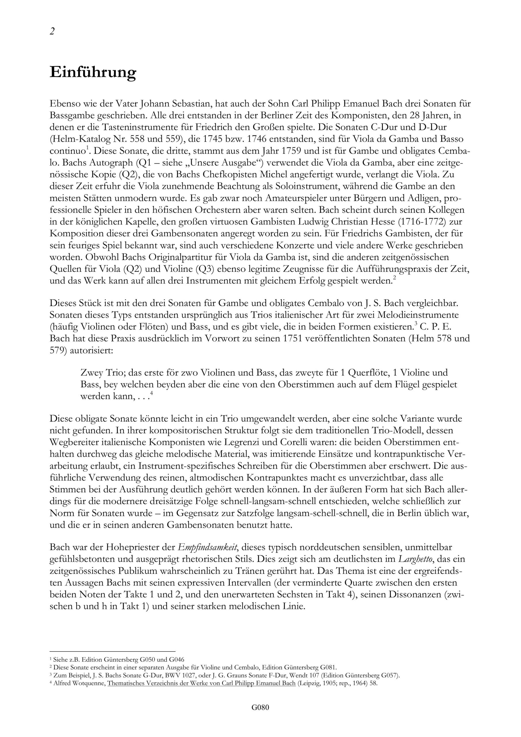 Carl Philipp Emanuel Bach (1714-1788) Sonate G-Moll - Besprechungen / Reviews - Image 2