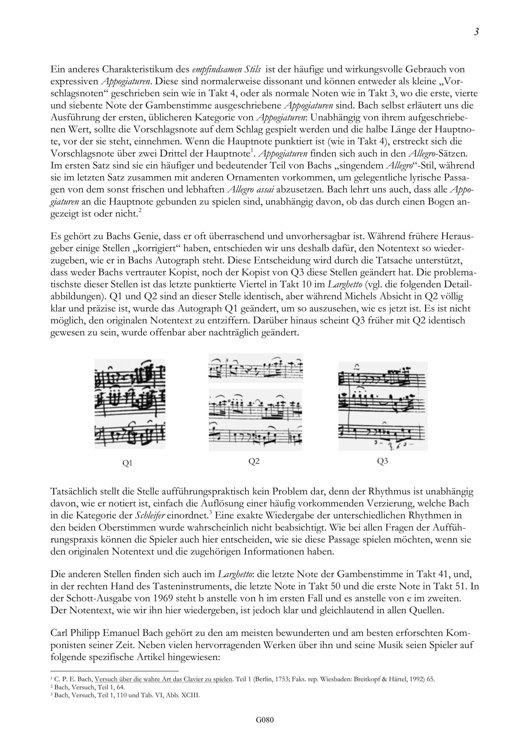 Carl Philipp Emanuel Bach (1714-1788) Sonate G-Moll - Besprechungen / Reviews - Image 3