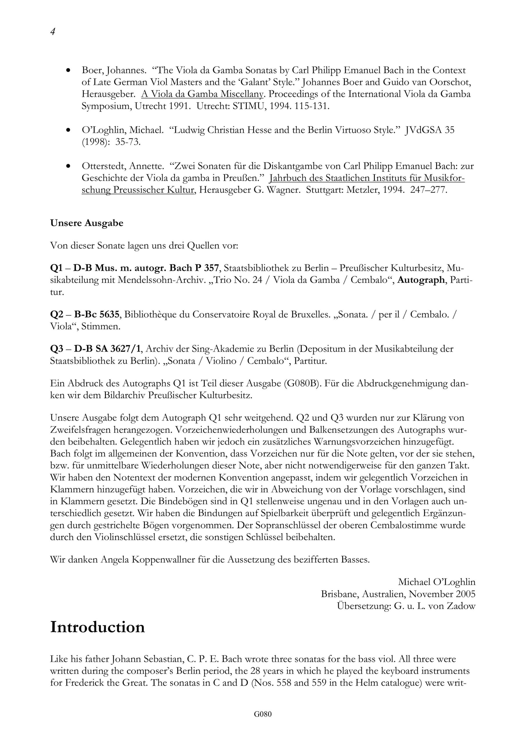 Carl Philipp Emanuel Bach (1714-1788) Sonate G-Moll - Besprechungen / Reviews - Image 4