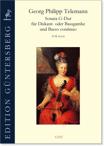 Georg Philipp Telemann (1681–1761) - Sonata G-Dur für Diskant- oder Bassgambe und Basso continuo, TWV 41:G6
