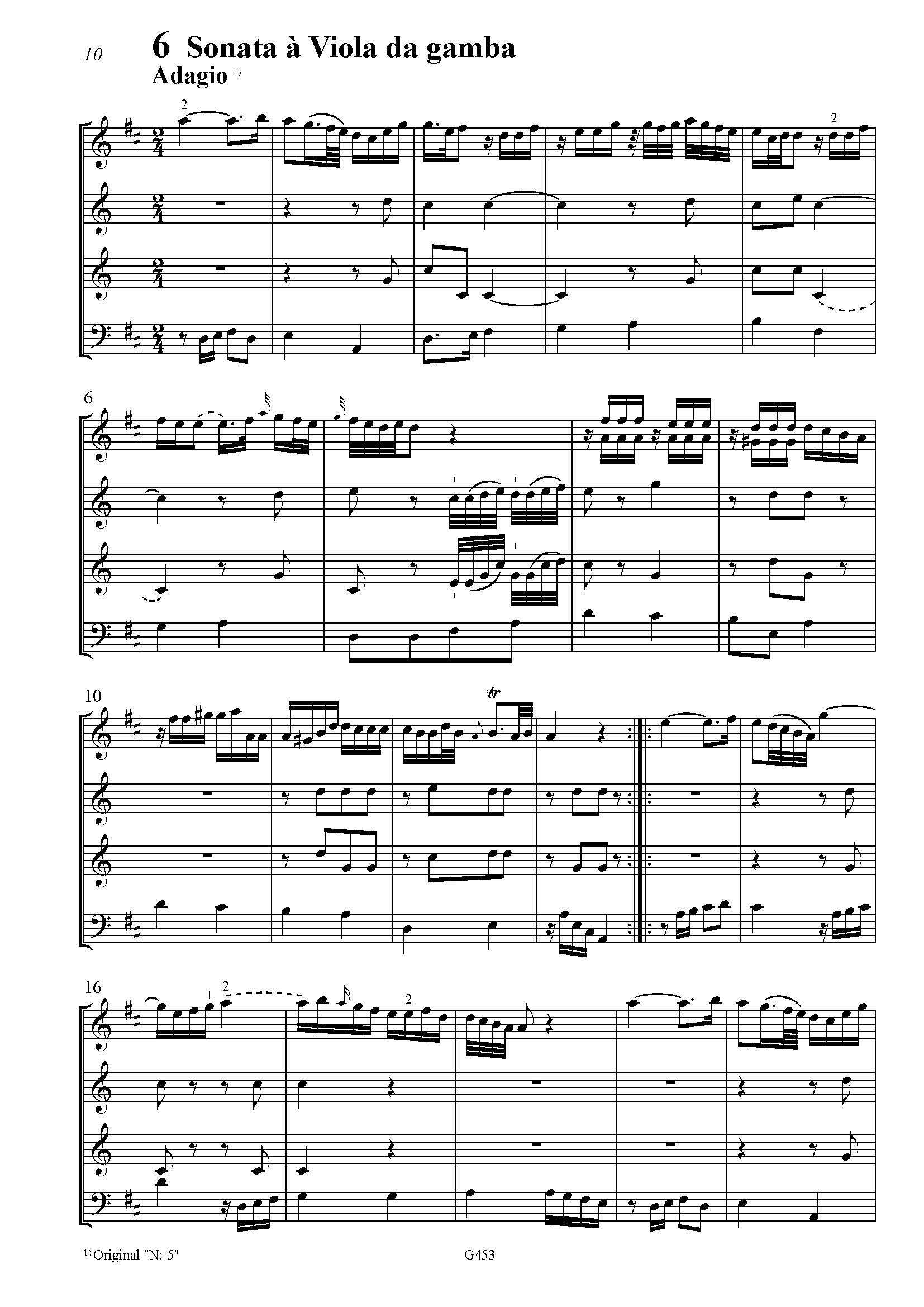 Franz Xaver Hammer (1740–1817) - Sammlung Ludwigslust; 14 Stücke für Viola da Gamba, zwei Hörner und ... – Bild 3