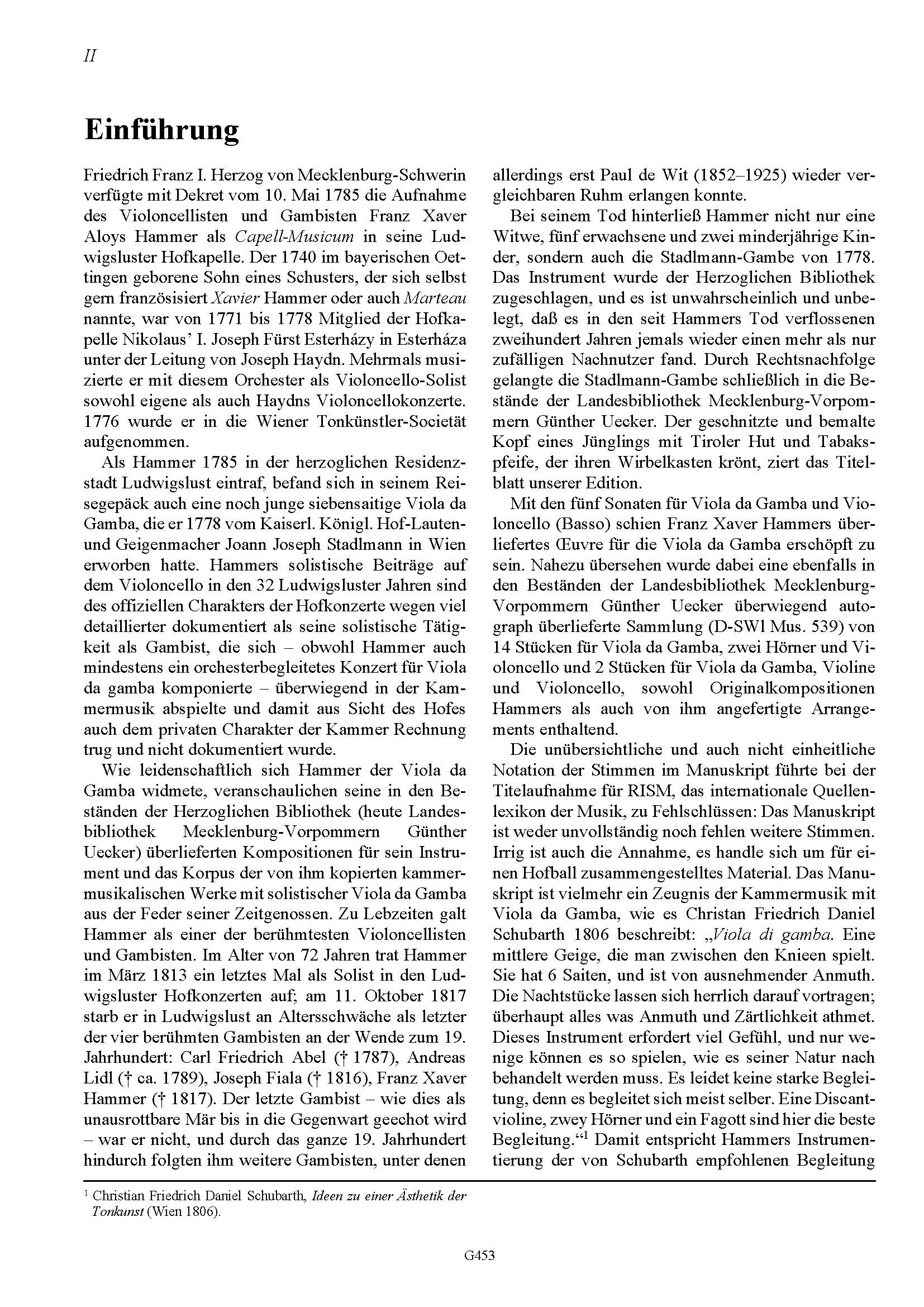 Franz Xaver Hammer (1740–1817) - Sammlung Ludwigslust; 14 Stücke für Viola da Gamba, zwei Hörner und ... – Bild 2