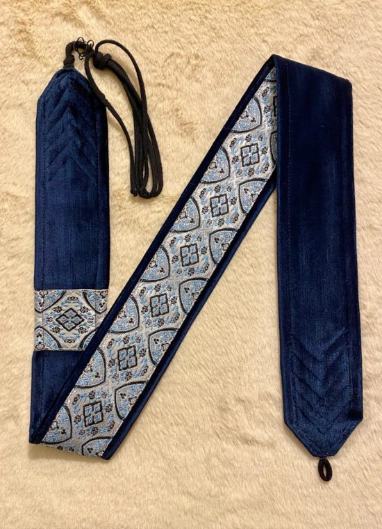 Arion Straps - for lutes, guitars / Instrumentengurt: 95-6,0-50 dark blue / SE bright blue and black