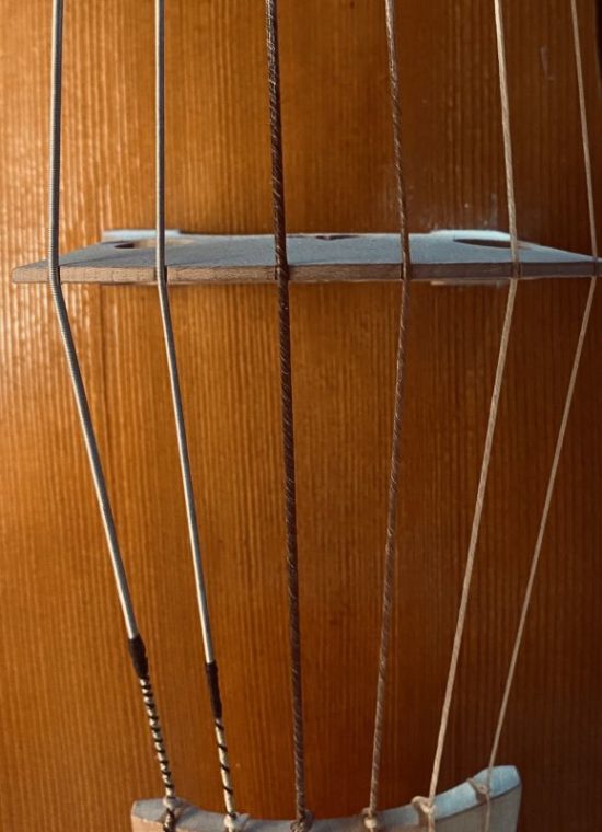 Wildgutstrings: Tenor Viol / Altgambe A3 - plain gut string / Darmsaite blank, 100 cm
