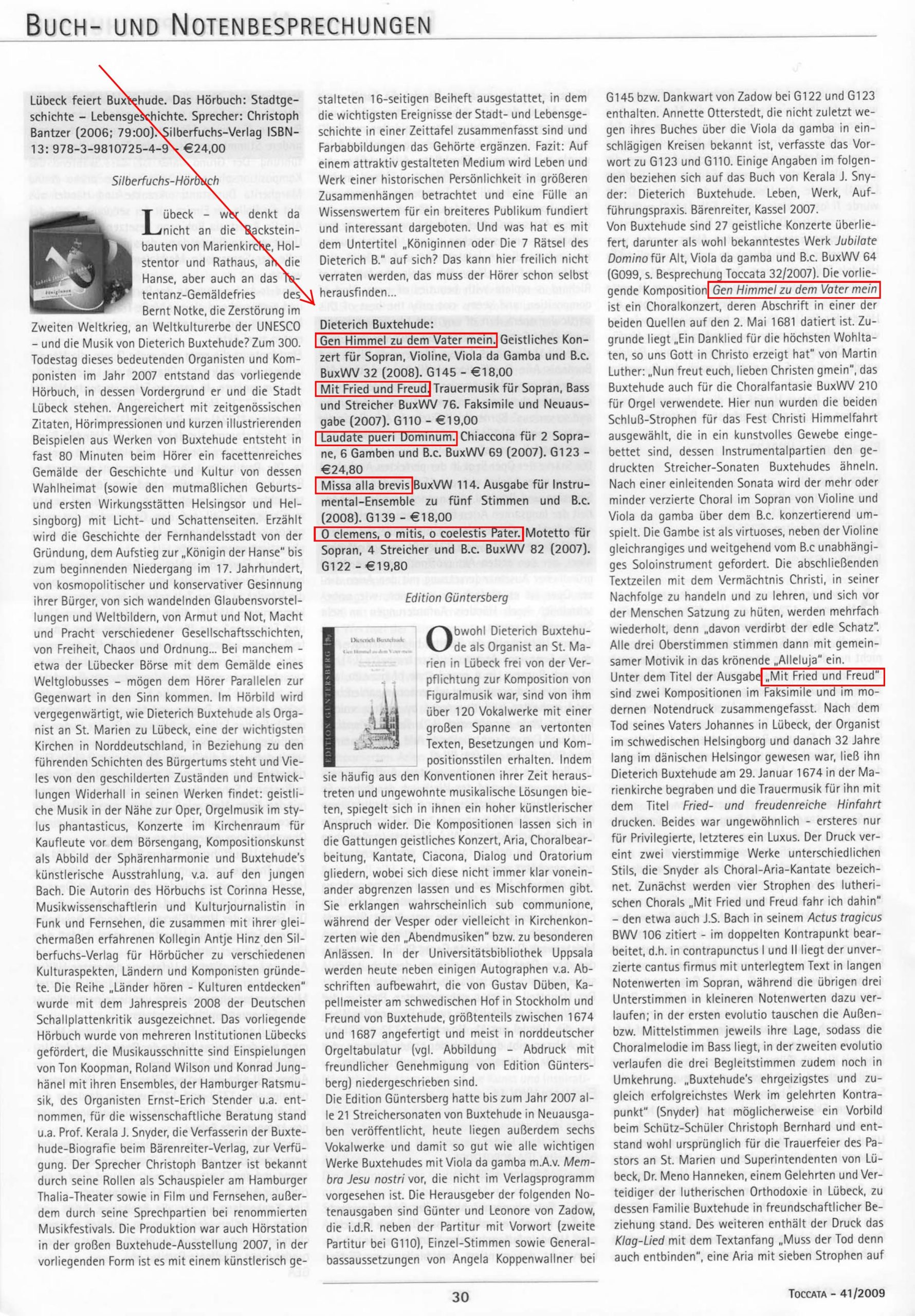 Dieterich Buxtehude (~1637-1707) Laudate pueri Dominum - Chiaccona für 2 Soprane, 6 Gamben (oder andere Streicher) und
B.c. – Bild 10