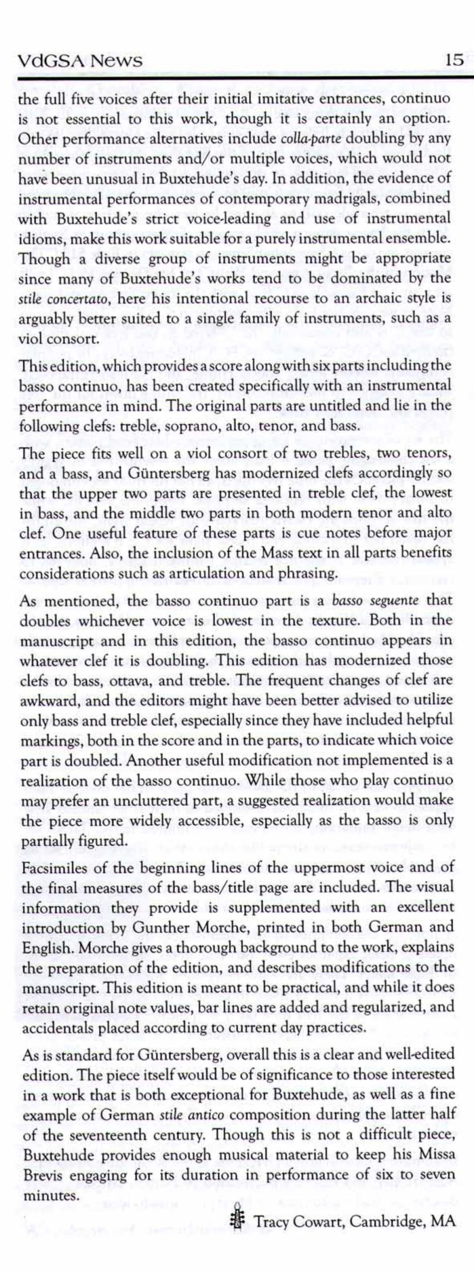 Dieterich Buxtehude (~1637-1707) Missa alla brevis - zu 5 Stimmen und Basso continuo – Bild 3