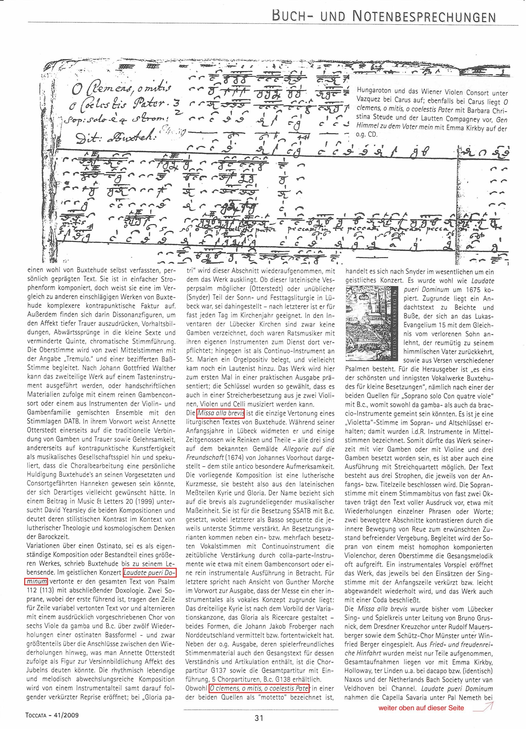 Dieterich Buxtehude (~1637-1707) Missa alla brevis - zu 5 Stimmen und Basso continuo – Bild 7