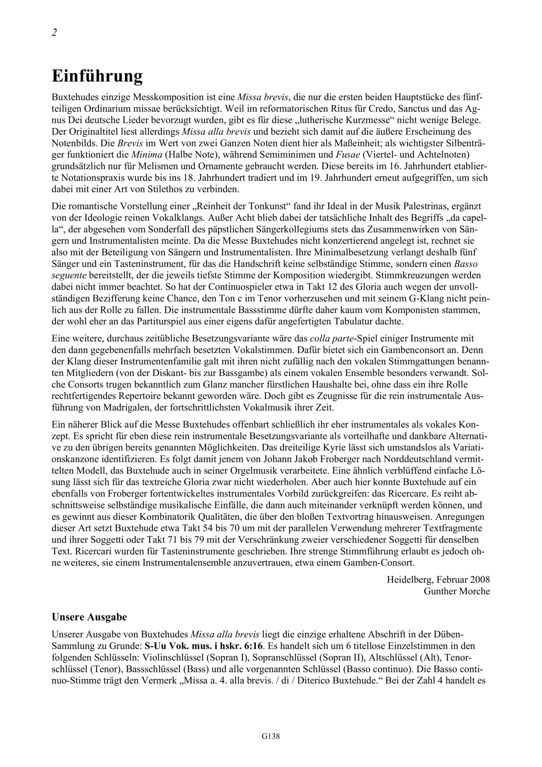 Dieterich Buxtehude (~1637-1707) Missa alla brevis - zu 5 Stimmen und Basso continuo – Bild 10