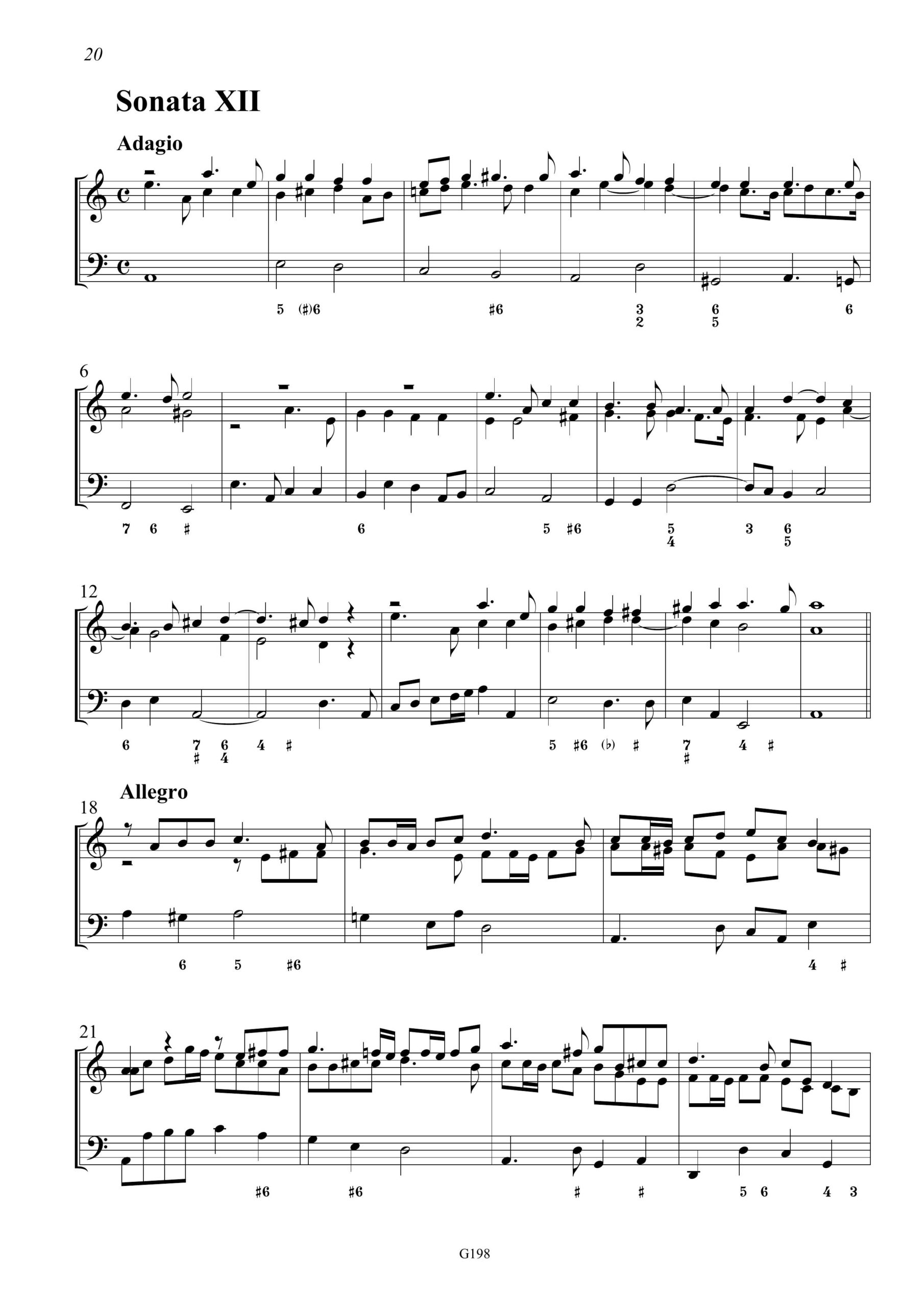 Ignazio Albertini (~1644-1685) XII Sonatinae - 12 Sonaten für Violine und Basso continuo, Frankfurt 1692 – Bild 8