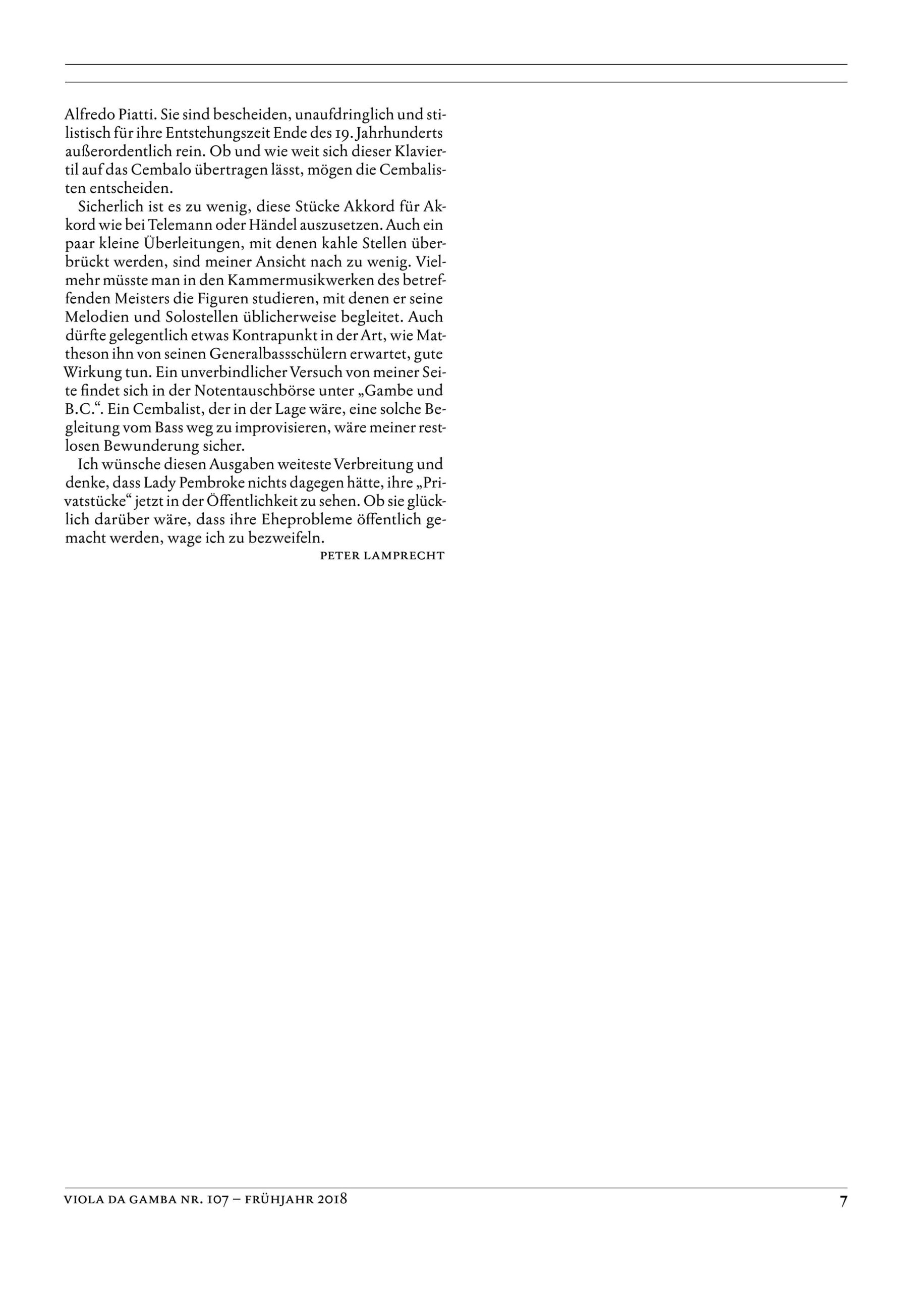 Carl Friedrich Abel (1723-1787) Zweite Pembroke-Sammlung - Vier Duette für Viola da Gamba und Violoncello, zehn Sonaten für Viola da Gamba und Basso continuo – Bild 8