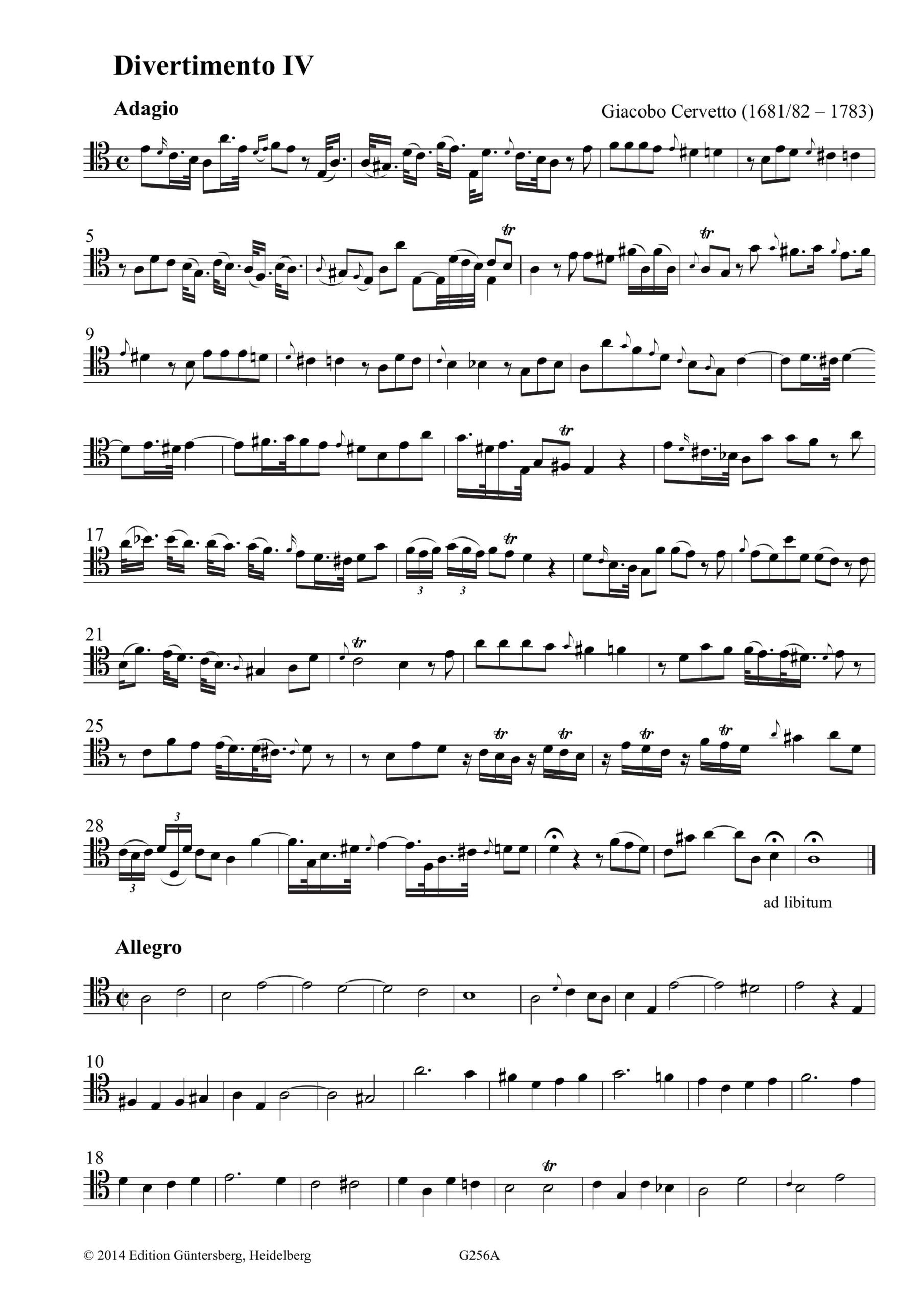 Giacobo Cervetto (1682-1783) Six
Lessons or Divertiments for two Violoncellos - Besprechungen / Reviews – Bild 8