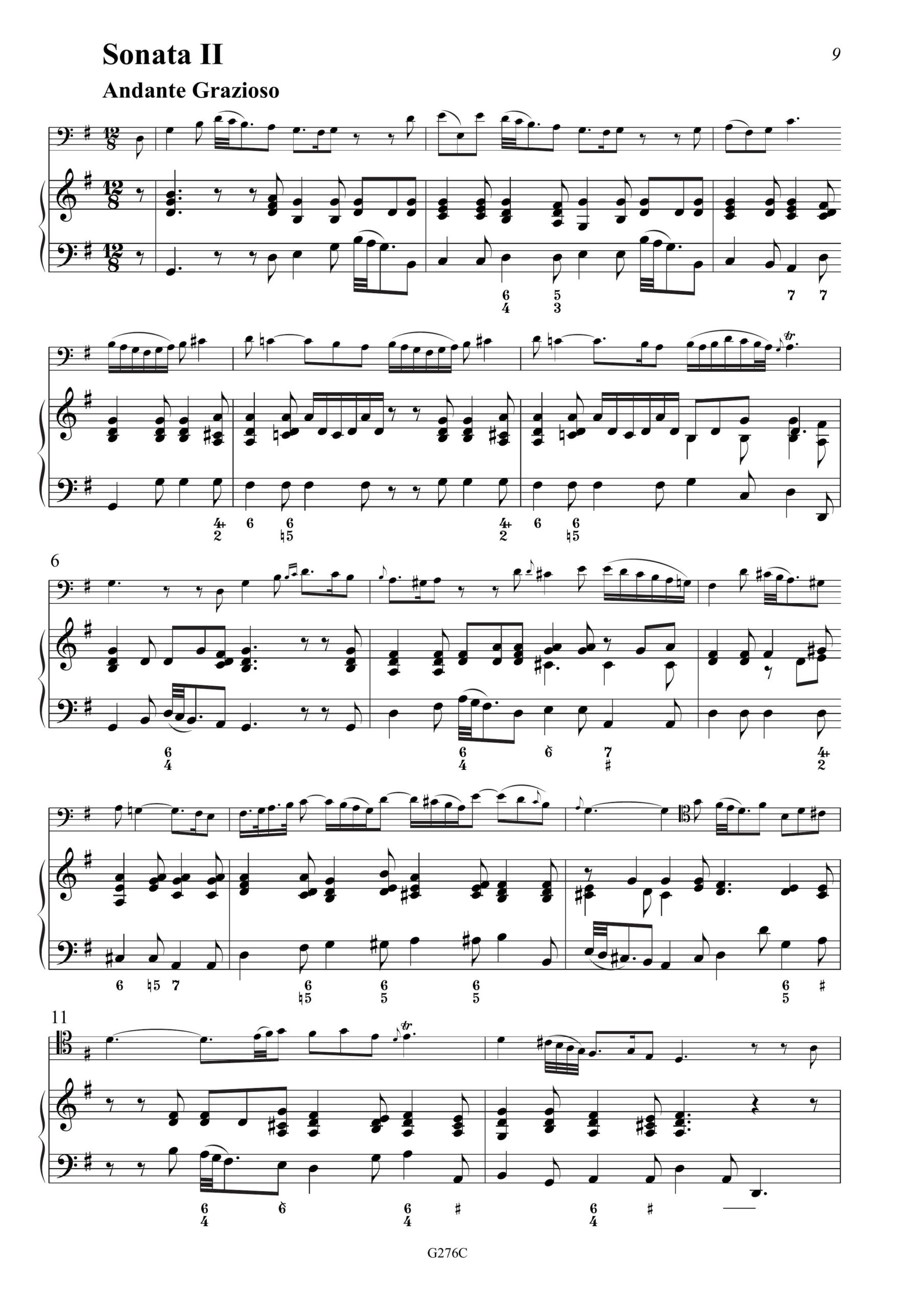 Giacobo Cervetto (1681/1682-1783) Twelve Solos for a Violoncello with a Thorough Bass for the Harpsicord - London ca. 1750 – Bild 6