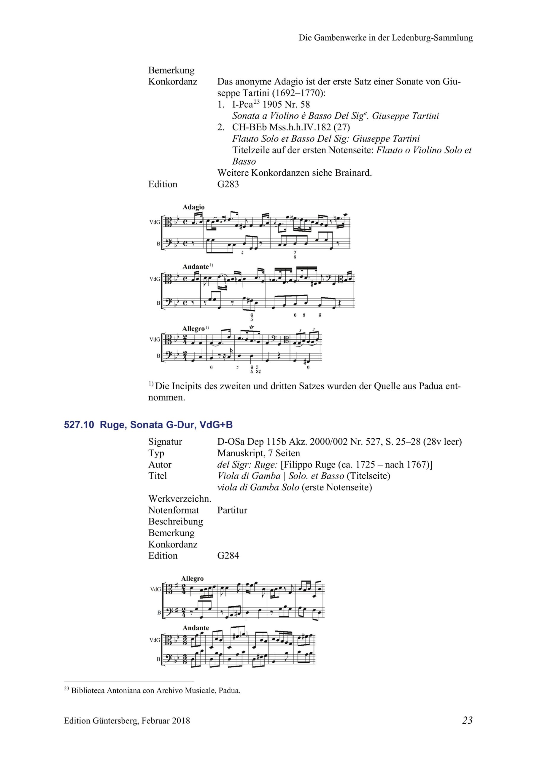 Carl Friedrich Abel (1723-1787) oder Johann Stamitz (1717-1757) Trio B-Dur für Viola da Gamba, Violino/Flauto traverso und Basso - Besprechungen / Reviews – Bild 28