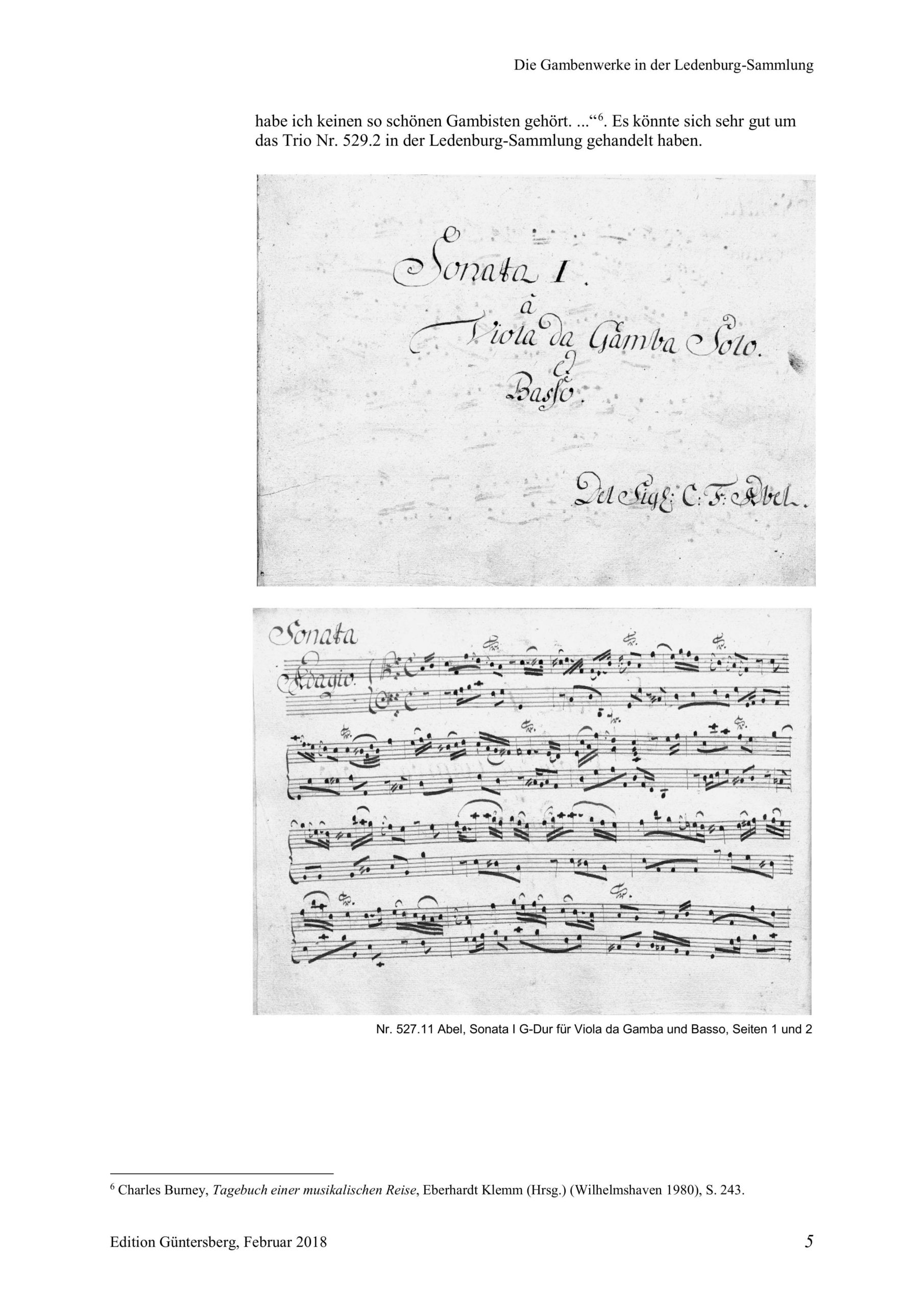 Carl Friedrich Abel (1723-1787) zugeschrieben Zwei Trios für Violino, Viola da Gamba und Violoncello/Basso - Besprechungen / Reviews – Bild 10