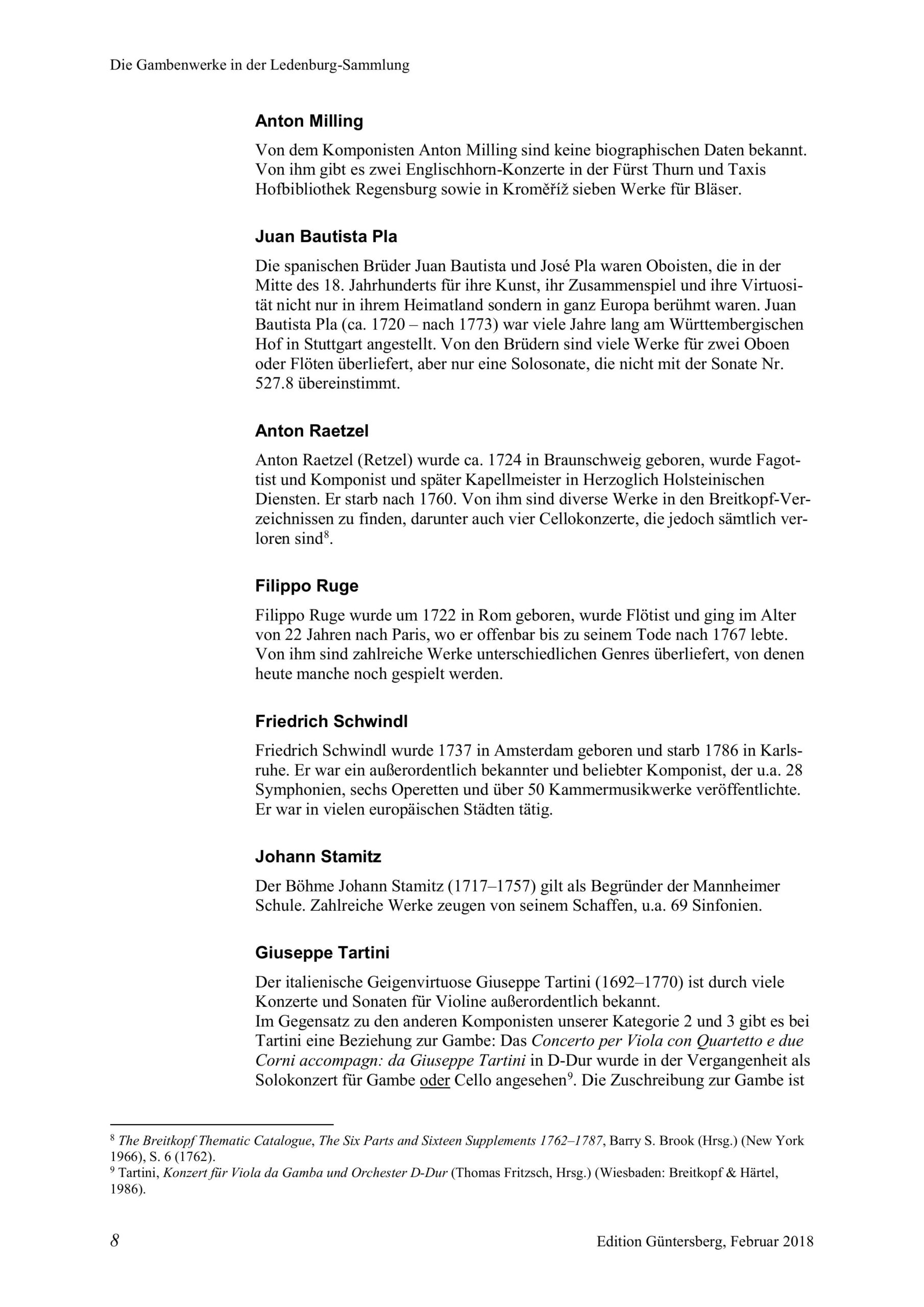 Carl Friedrich Abel (1723-1787) zugeschrieben Zwei Trios für Violino, Viola da Gamba und Violoncello/Basso - Besprechungen / Reviews – Bild 13