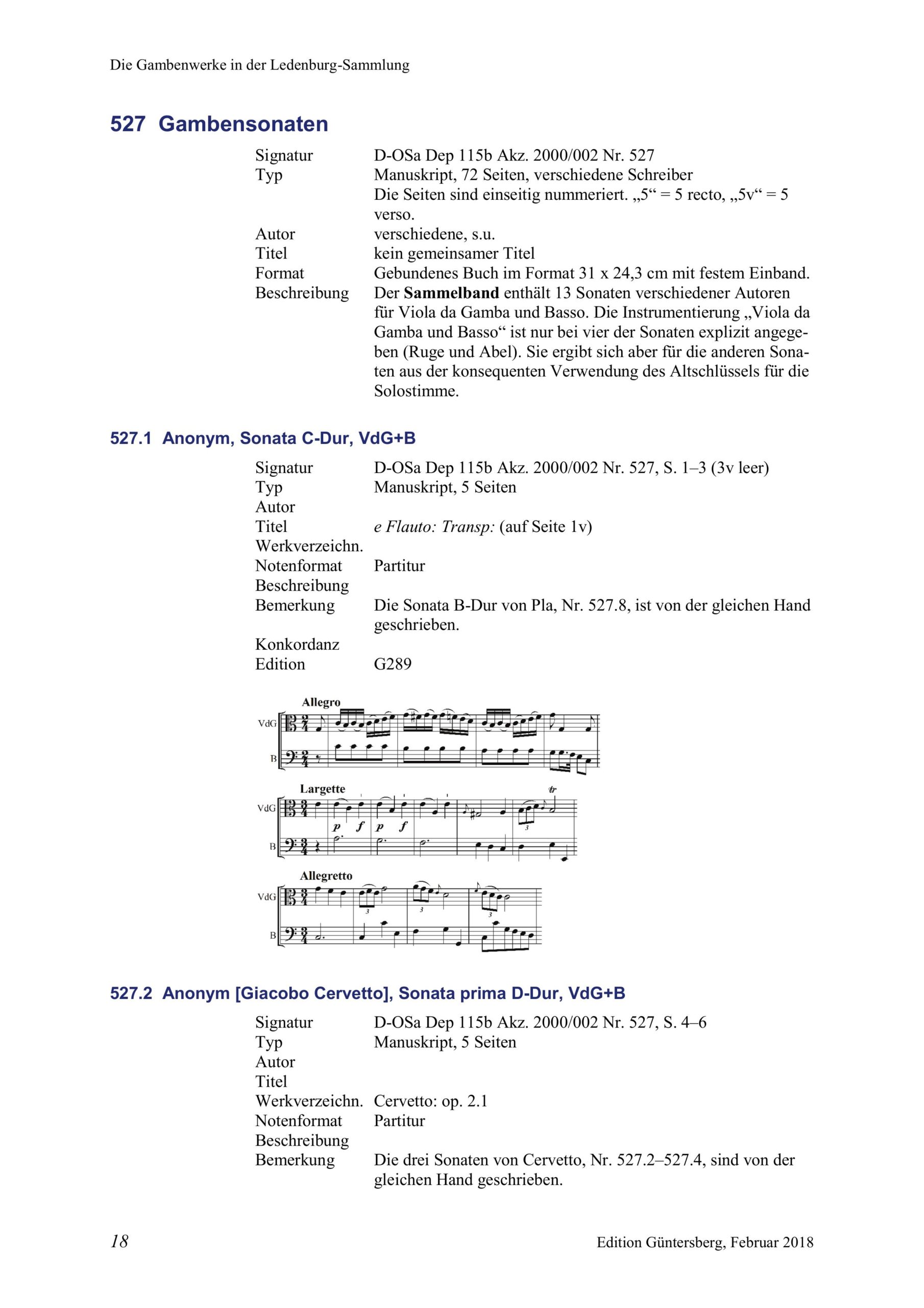 Carl Friedrich Abel (1723-1787) zugeschrieben Zwei Trios für Violino, Viola da Gamba und Violoncello/Basso - Besprechungen / Reviews – Bild 23