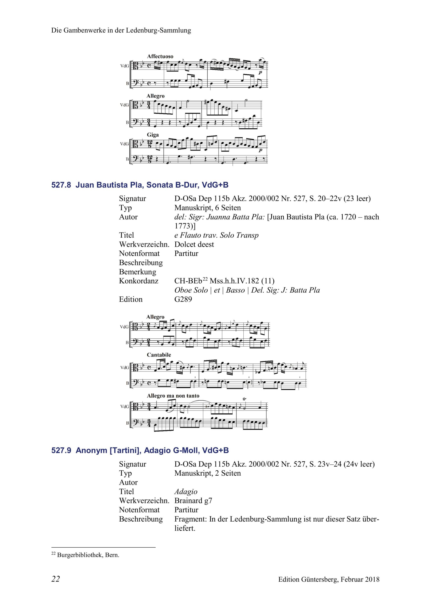 Carl Friedrich Abel (1723-1787) zugeschrieben Zwei Trios für Violino, Viola da Gamba und Violoncello/Basso - Besprechungen / Reviews – Bild 27