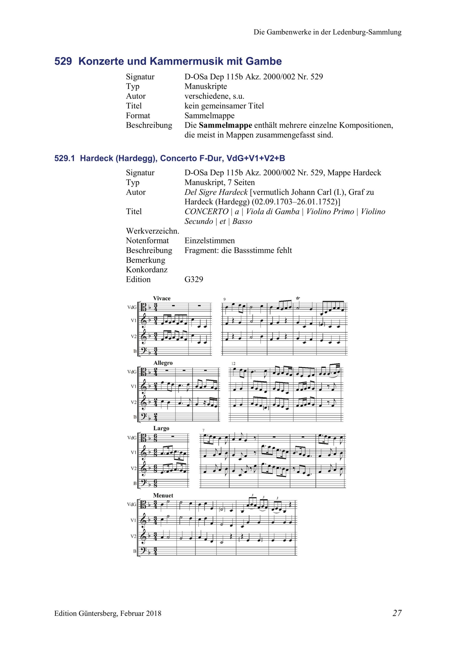 Carl Friedrich Abel (1723-1787) zugeschrieben Zwei Trios für Violino, Viola da Gamba und Violoncello/Basso - Besprechungen / Reviews – Bild 32