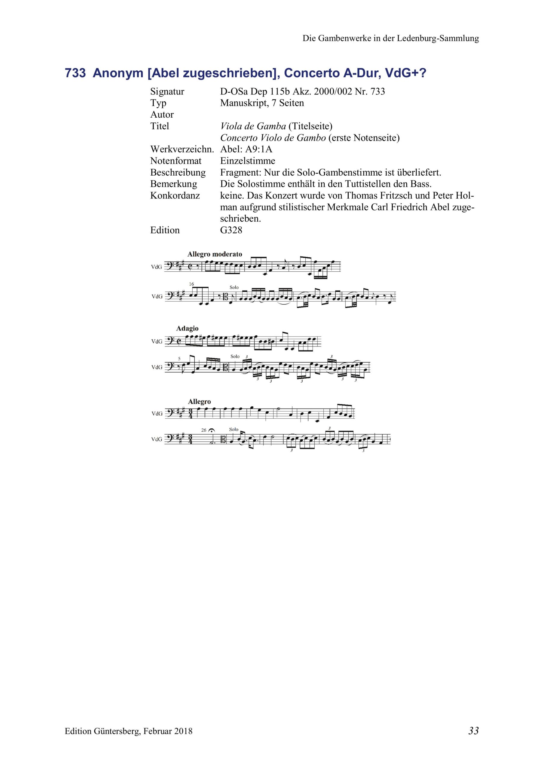 Carl Friedrich Abel (1723-1787) zugeschrieben Zwei Trios für Violino, Viola da Gamba und Violoncello/Basso - Besprechungen / Reviews – Bild 38