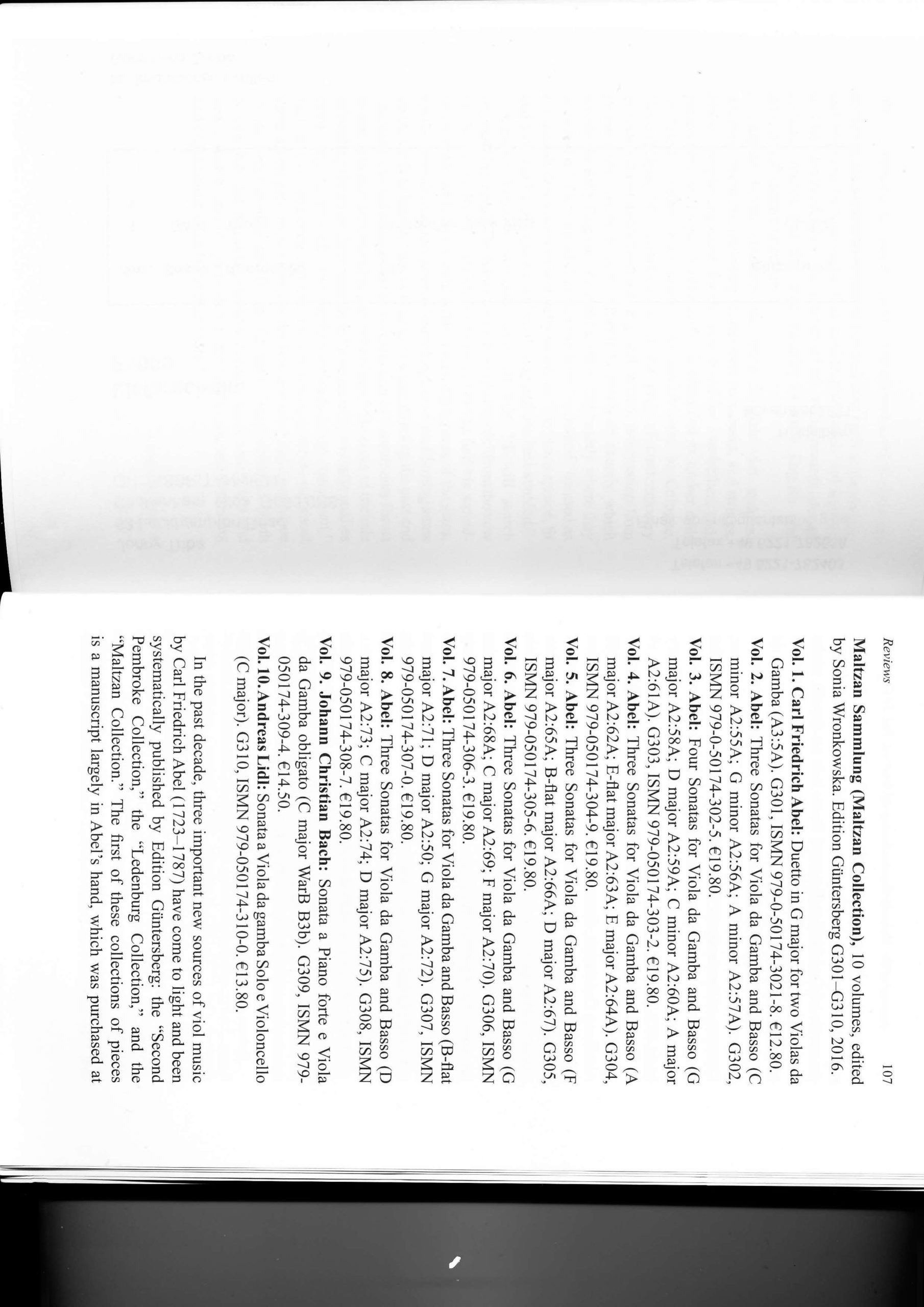 Carl Friedrich Abel (1723-1787) Maltzan-Sammlung - Ein Duett für zwei Violen da Gamba und zweiundzwanzig Sonaten für Viola da Gamba und Basso – Bild 18