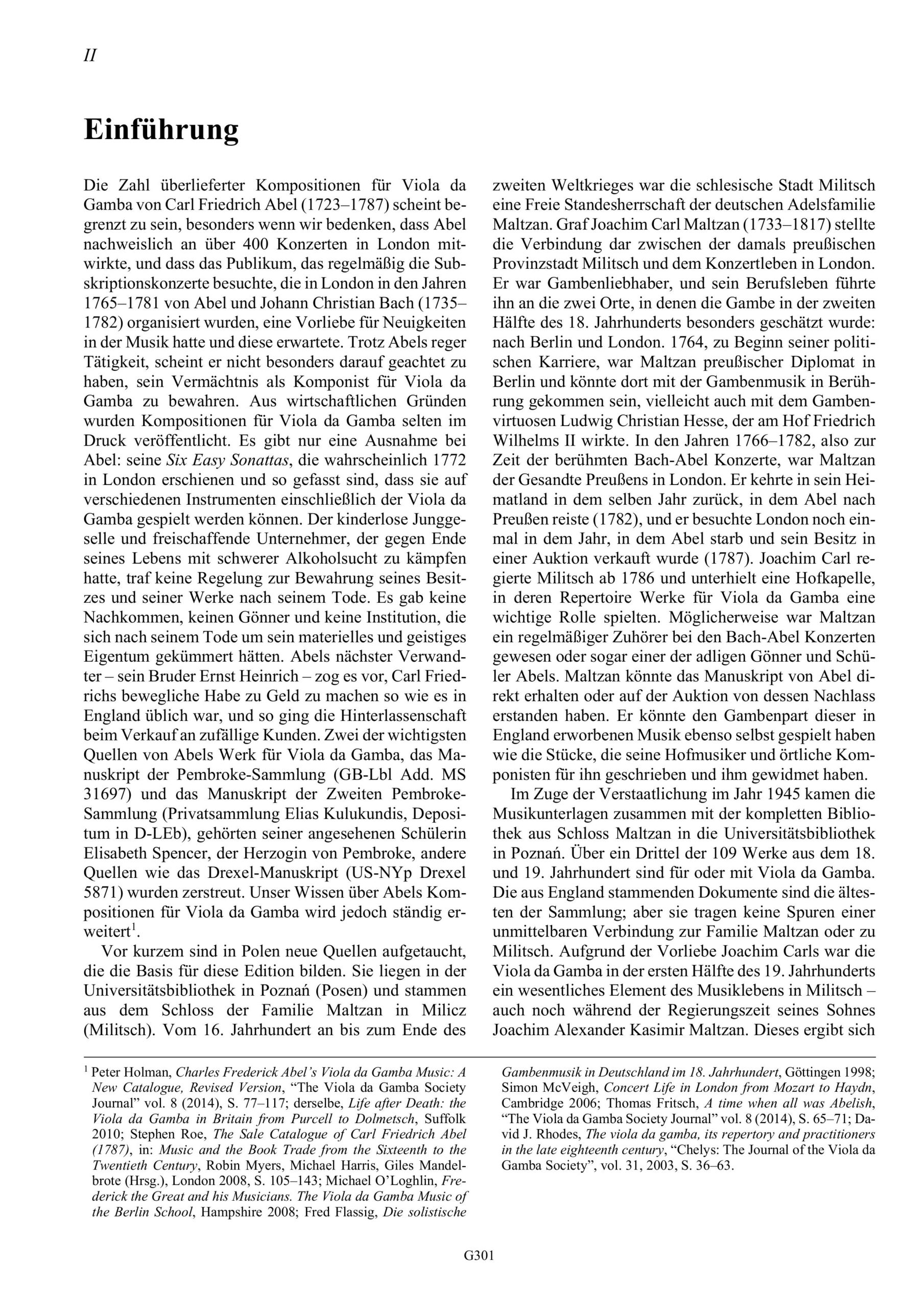 Carl Friedrich Abel (1723-1787) Maltzan-Sammlung - Ein Duett für zwei Violen da Gamba und zweiundzwanzig Sonaten für Viola da Gamba und Basso – Bild 4