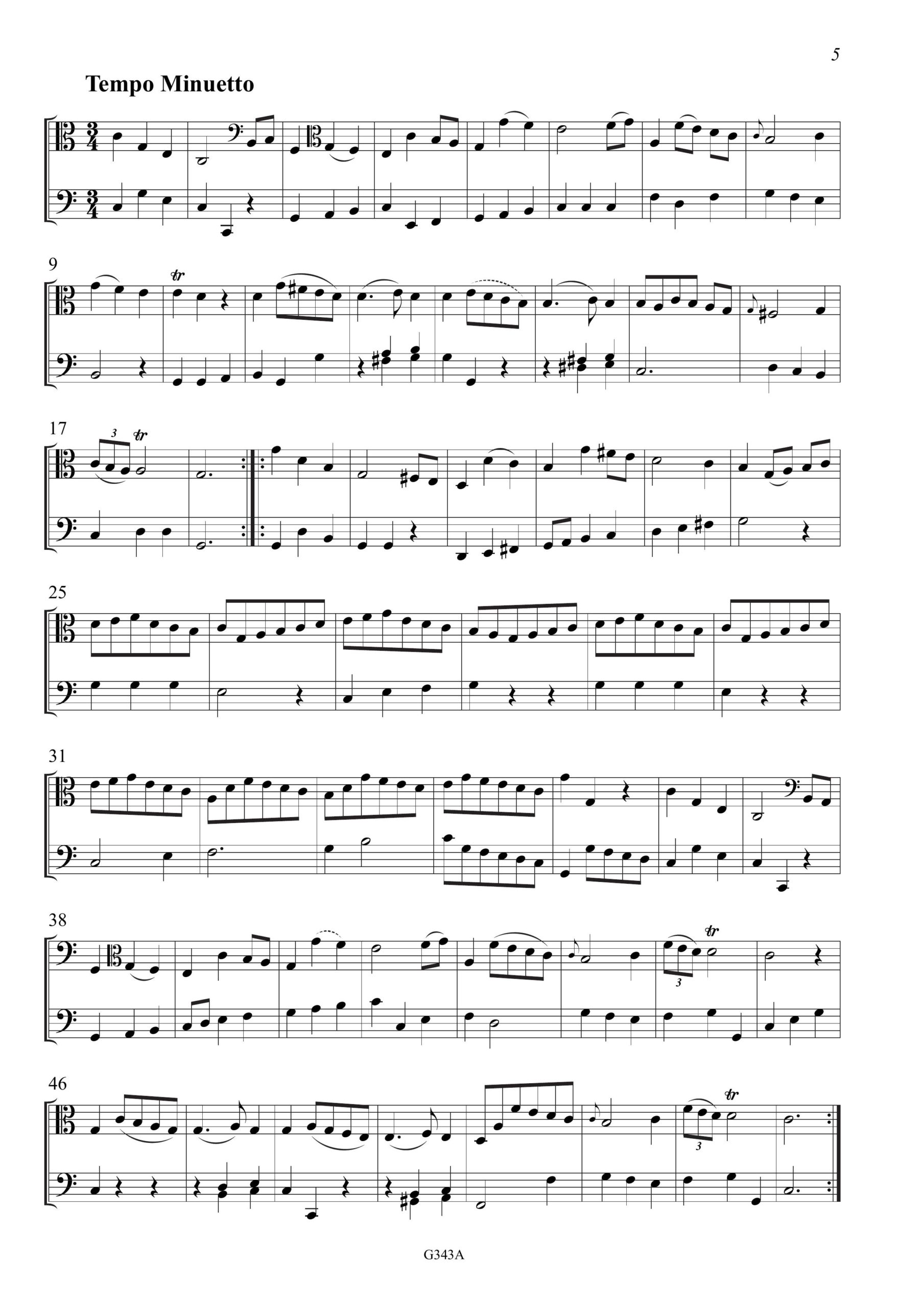 Carl Friedrich Abel (1723–1787) Pembroke-Sammlung - Dreißig Sonaten für Viola da Gamba und Basso – Bild 5