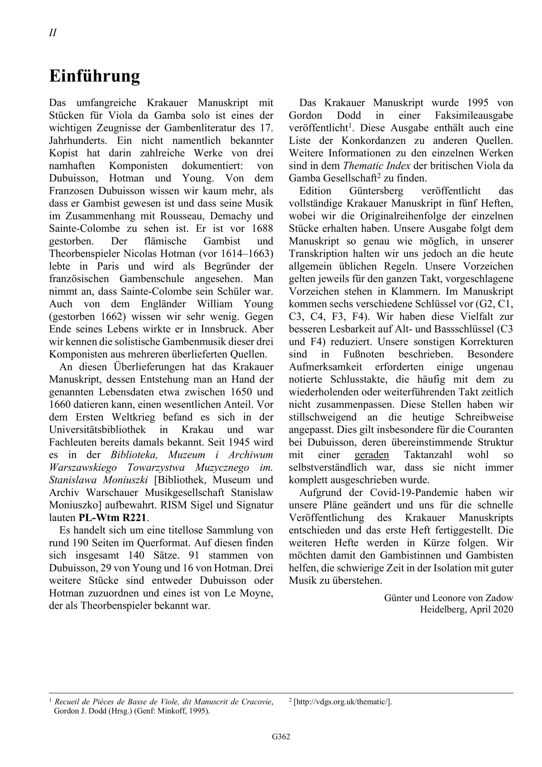 Dubuisson, Nicolas Hotman, William Young (ca. 1655) Das Krakauer Manuskript für Viola da Gamba solo - Besprechungen / Reviews – Bild 14