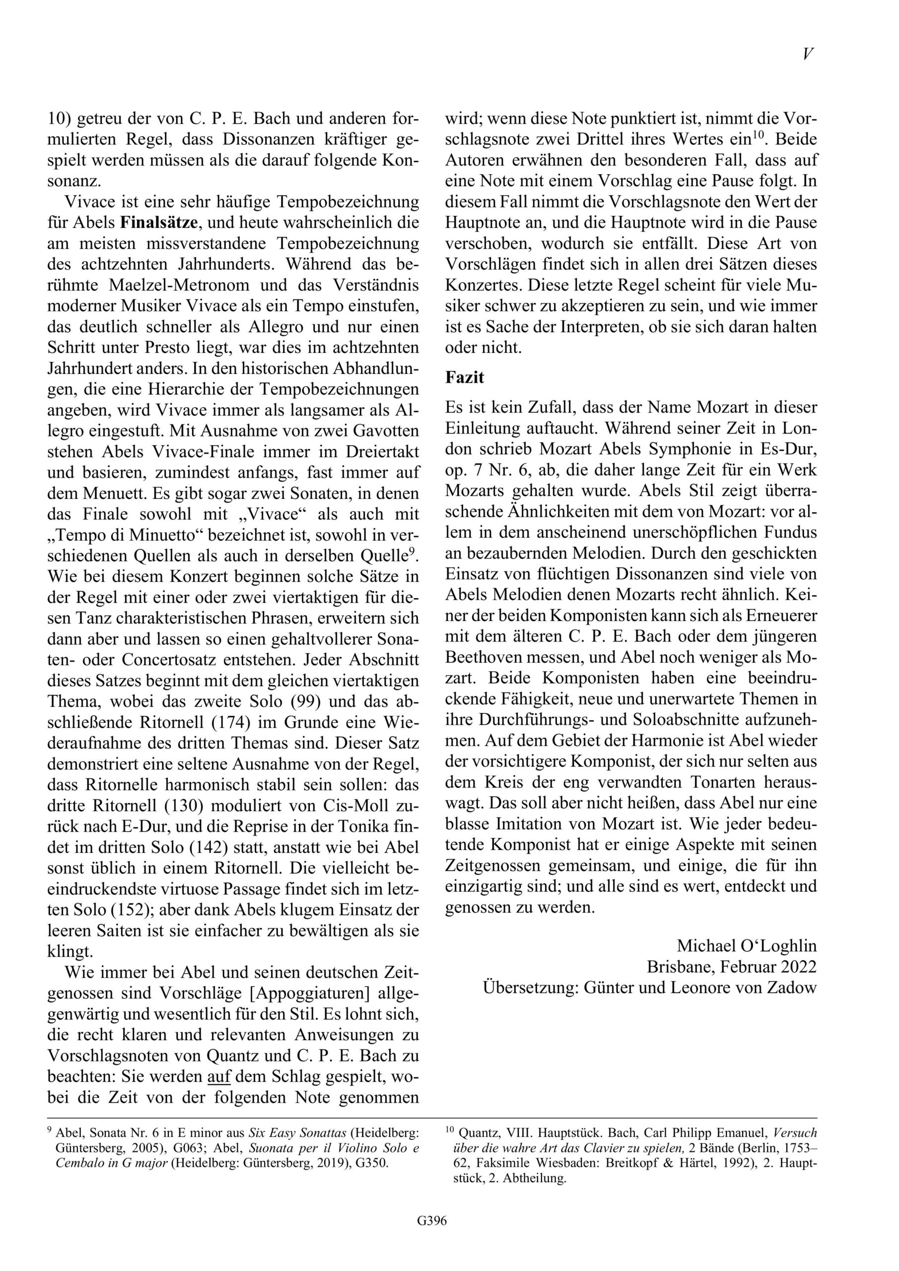 Carl Friedrich Abel (1723-1787) Concerto E-Dur Violino Principale - für Solo-Violine, zwei Violinen, Viola, zwei Hörner und Basso – Bild 9