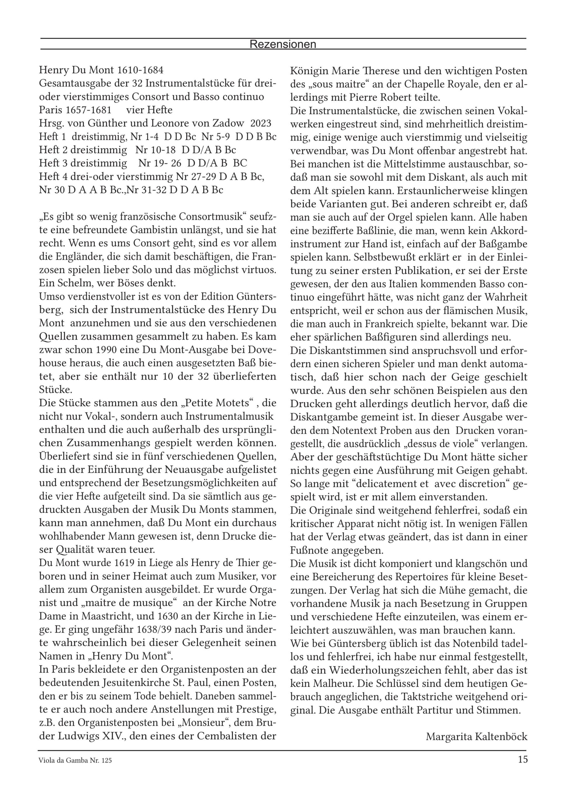 Henry Du Mont (1610–1681) Gesamtausgabe der 32 Instrumentalstücke - für drei- oder vierstimmiges Consort und Basso continuo – Bild 2