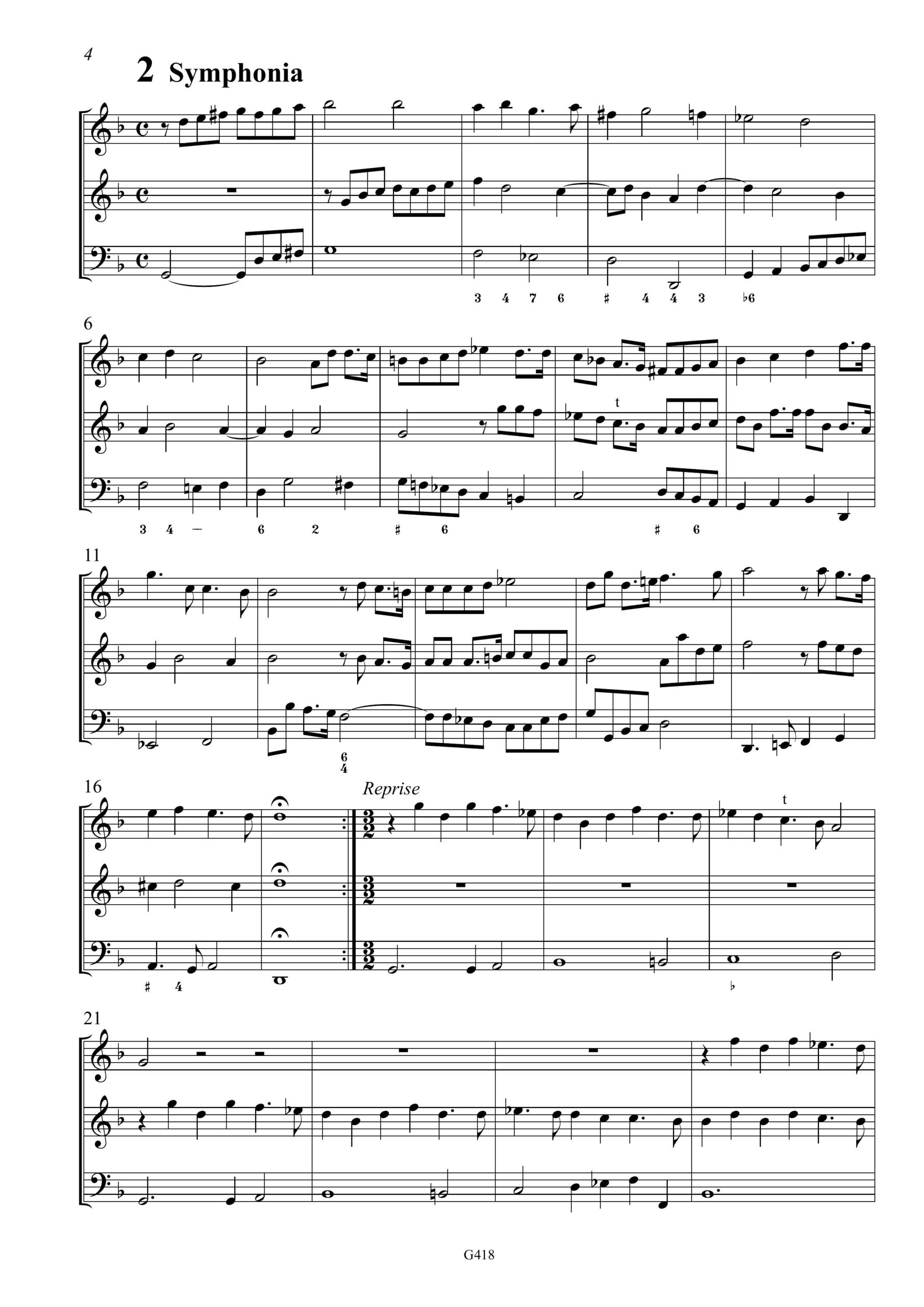 Henry Du Mont (1610–1681) Gesamtausgabe der 32 Instrumentalstücke - für drei- oder vierstimmiges Consort und Basso continuo – Bild 4