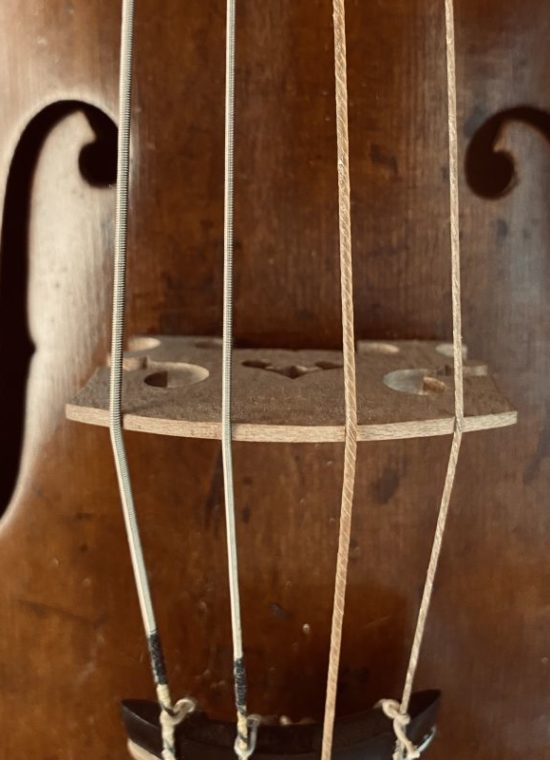 Wildgutstring: Viola A1 - plain gut string / Darmsaite blank, 65 / 130 cm