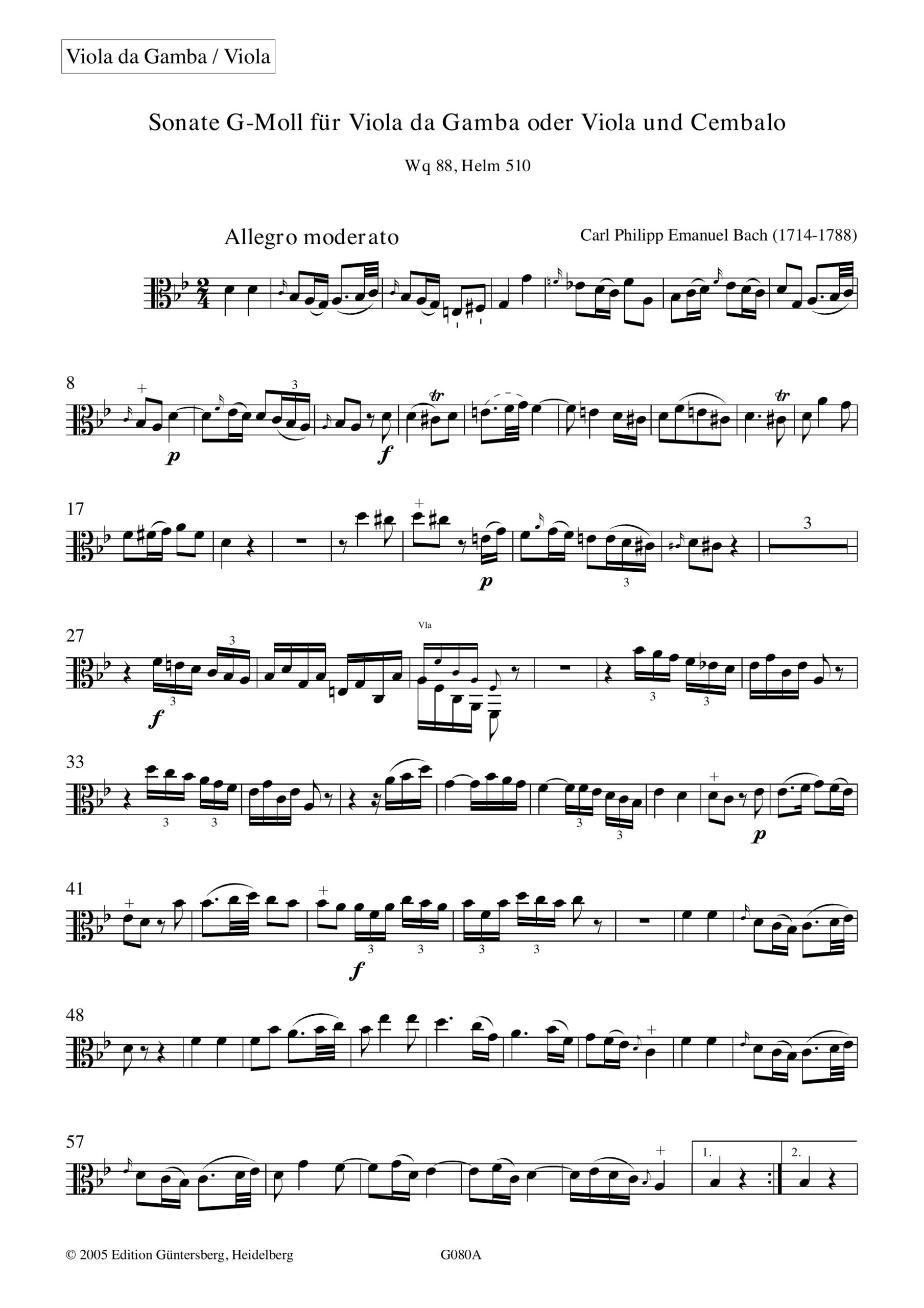 Carl Philipp Emanuel Bach (1714-1788) Sonate G-Moll - Besprechungen / Reviews - Image 6