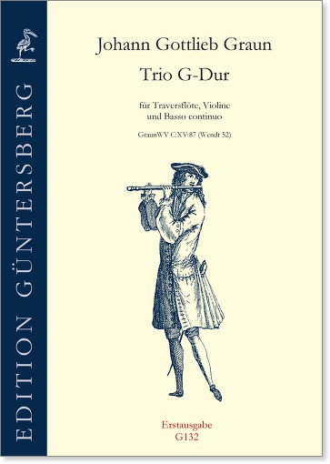 Johann Gottlieb Graun (1701/02-1771) Trio G-Dur für Traversflöte, Violine und Basso continuo - Besprechungen / Reviews