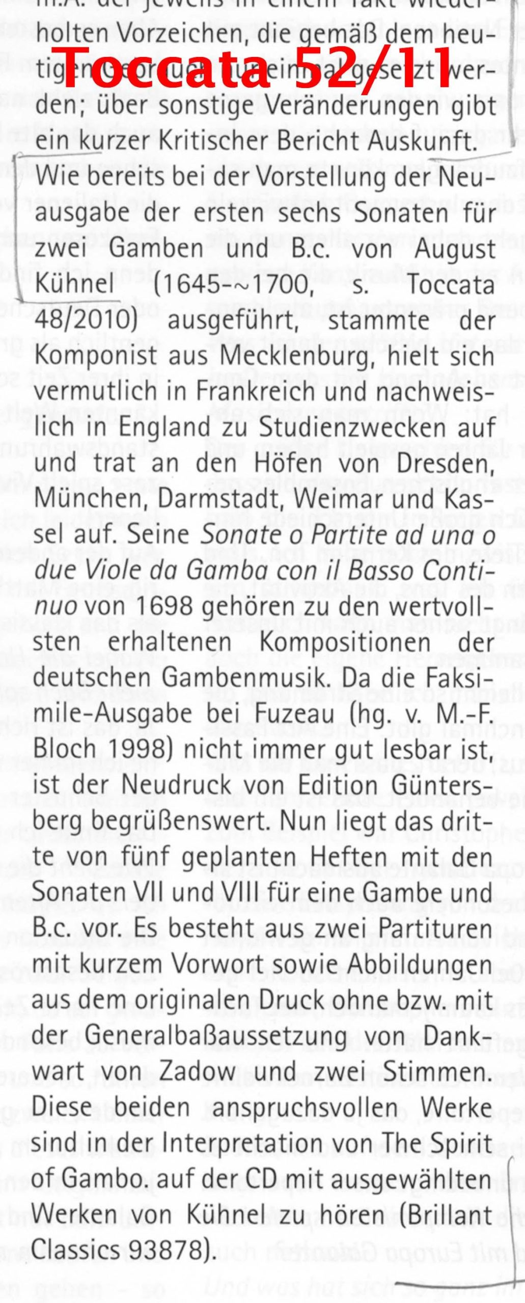 August Kühnel (1645-~1700) Sonate ô
Partite ad una ô due Viole da Gamba con il Basso Continuo - Kassel 1698 – Bild 6