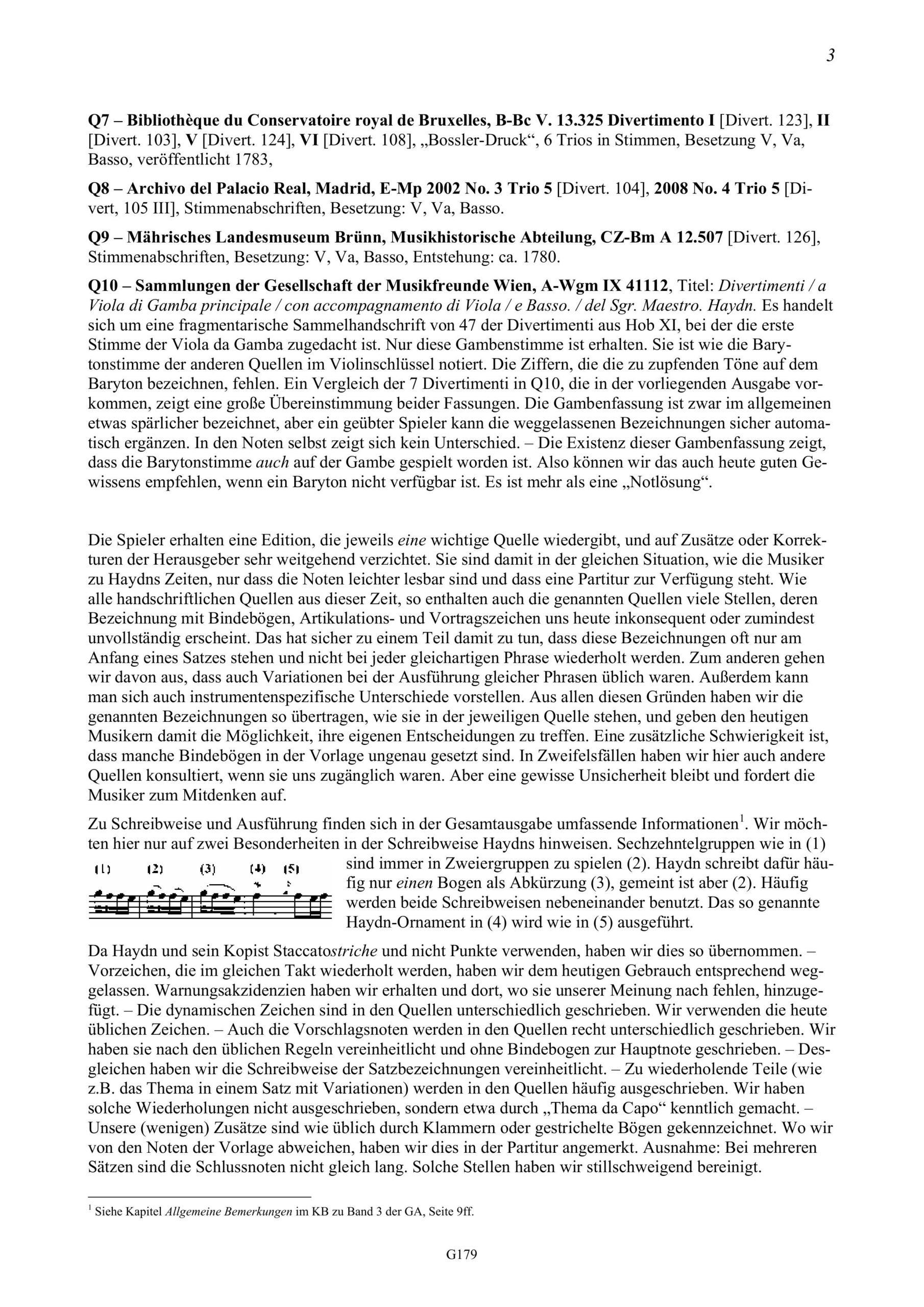 Joseph Haydn (1732-1809) 28
Divertimenti a tre (Barytontrios 97-126) - für Baryton (Viola da Gamba, Violine), Viola und Violoncello - Image 3
