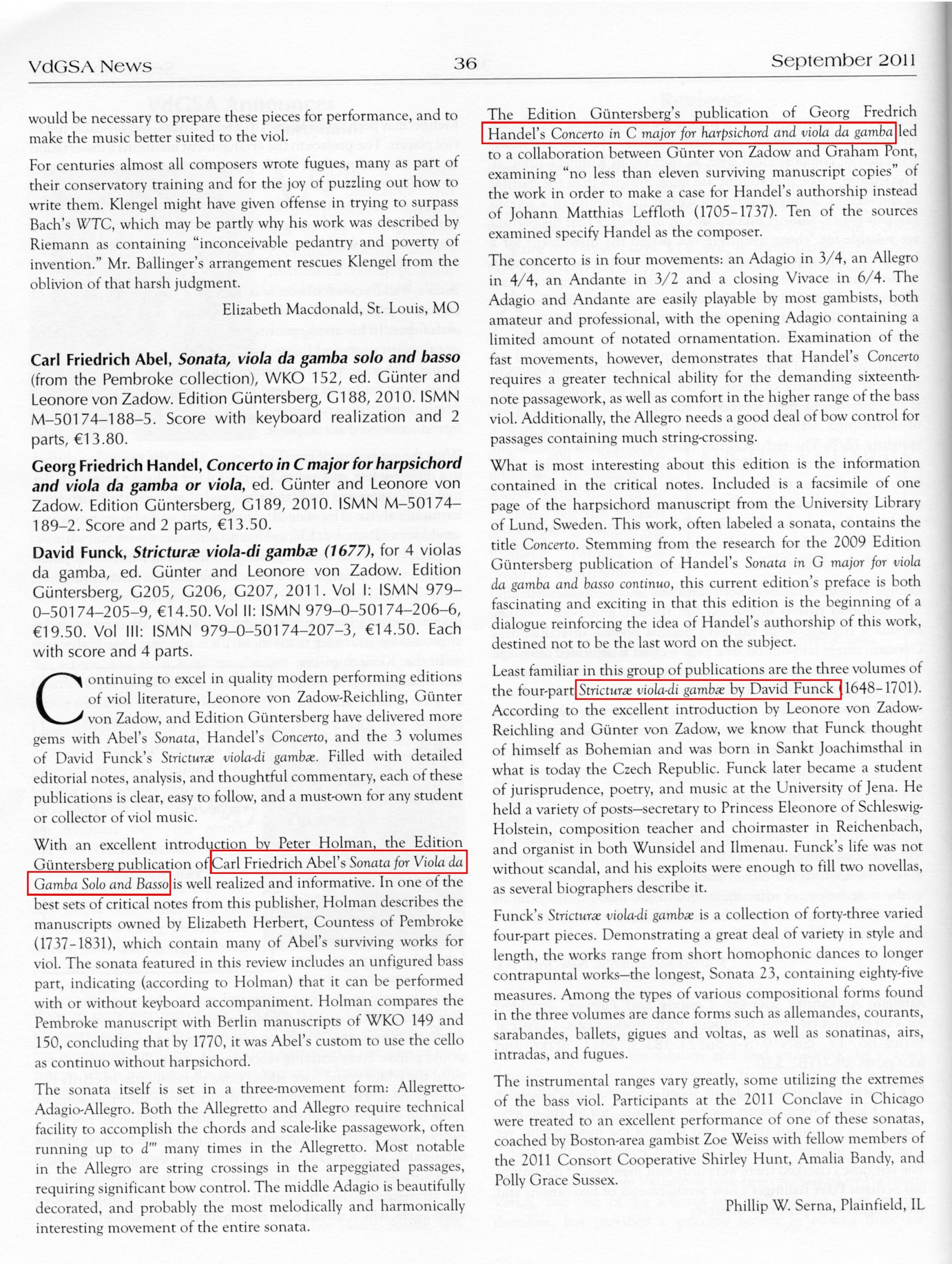 Carl Friedrich Abel (1723-1787) Sonata Viola da Gamba Solo & Basso - aus der Pembroke-Sammlung - Image 7